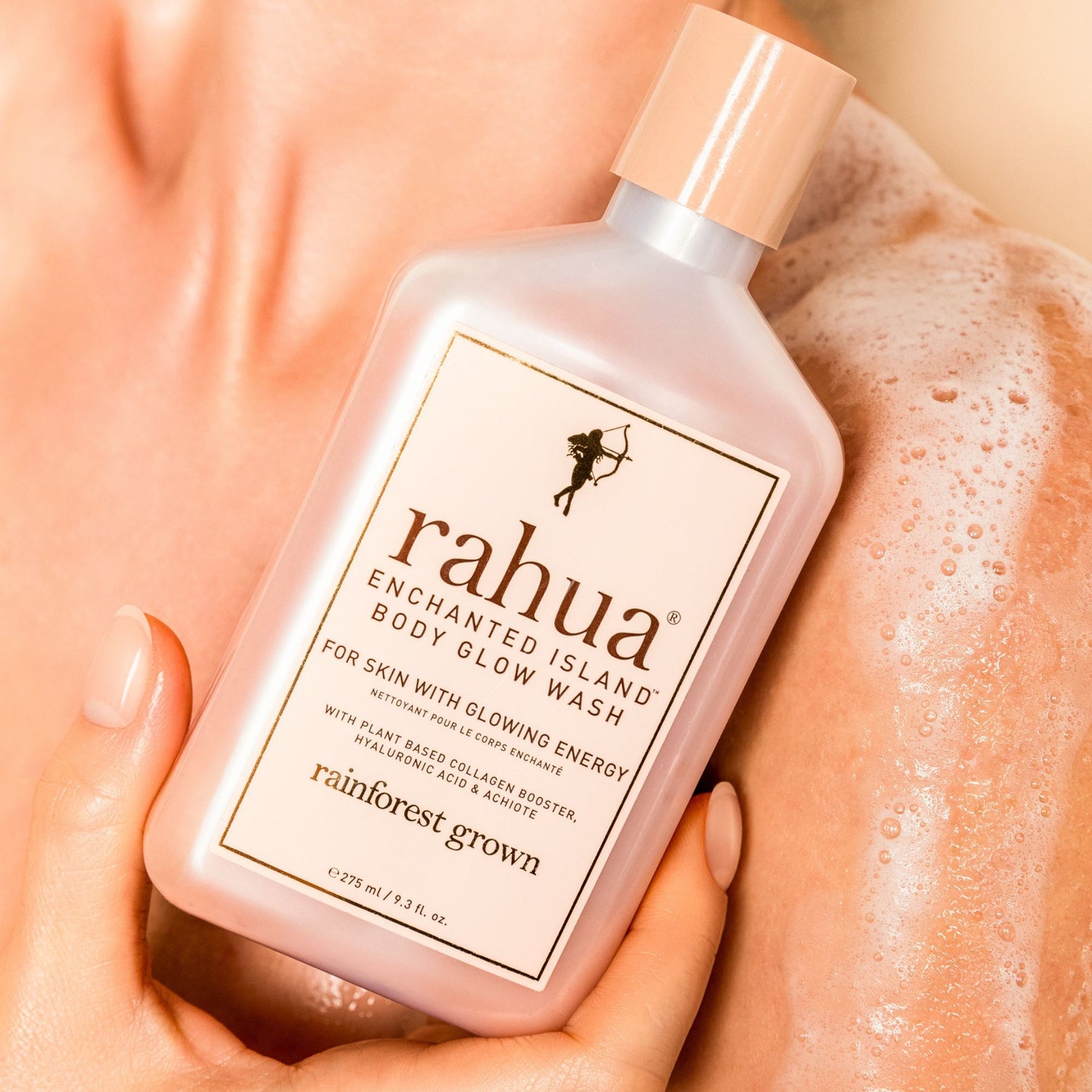 Lifestyle image of Rahua Enchanted Island Body Glow Wash