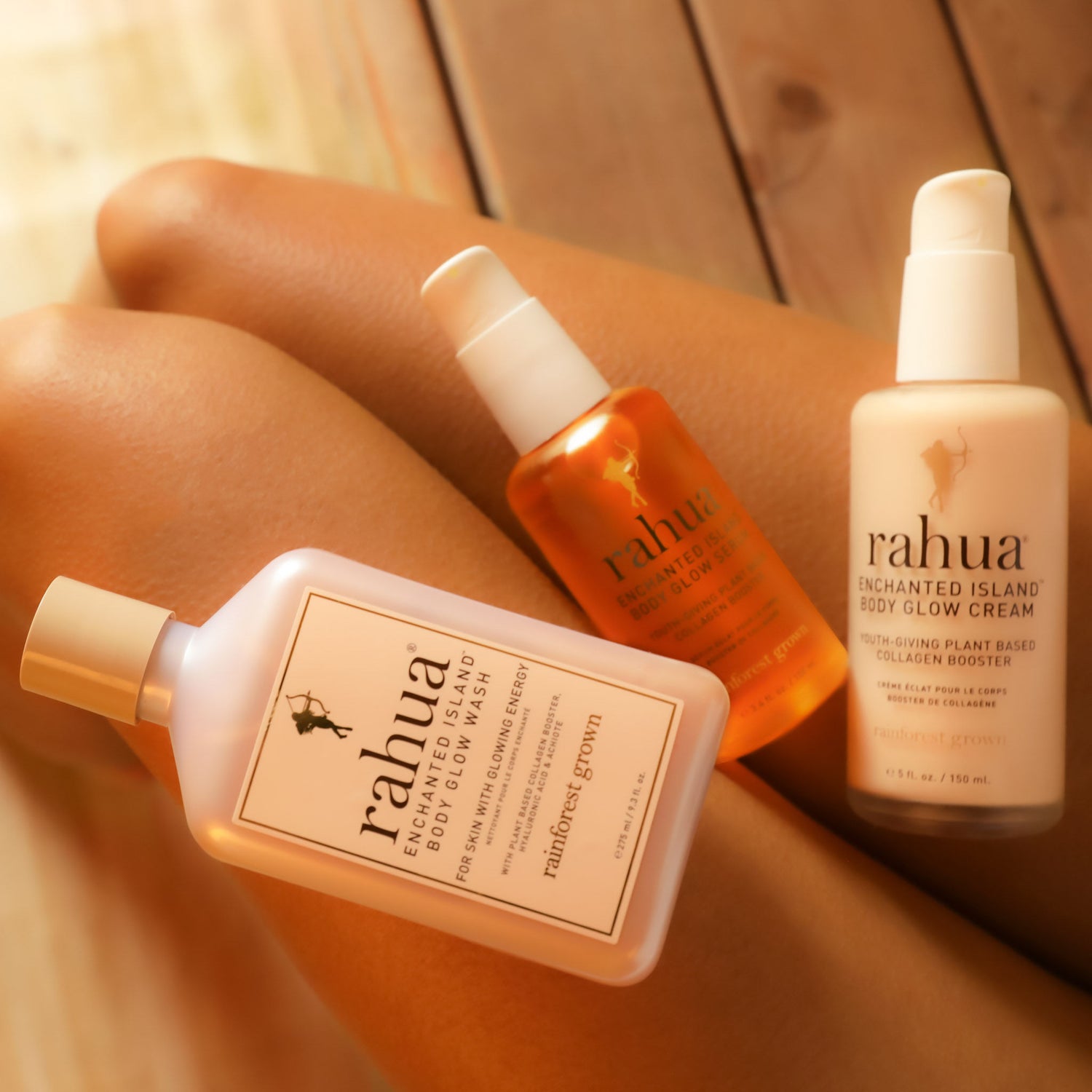Lifestyle image of Rahua Enchanted Island Body Glow Wash