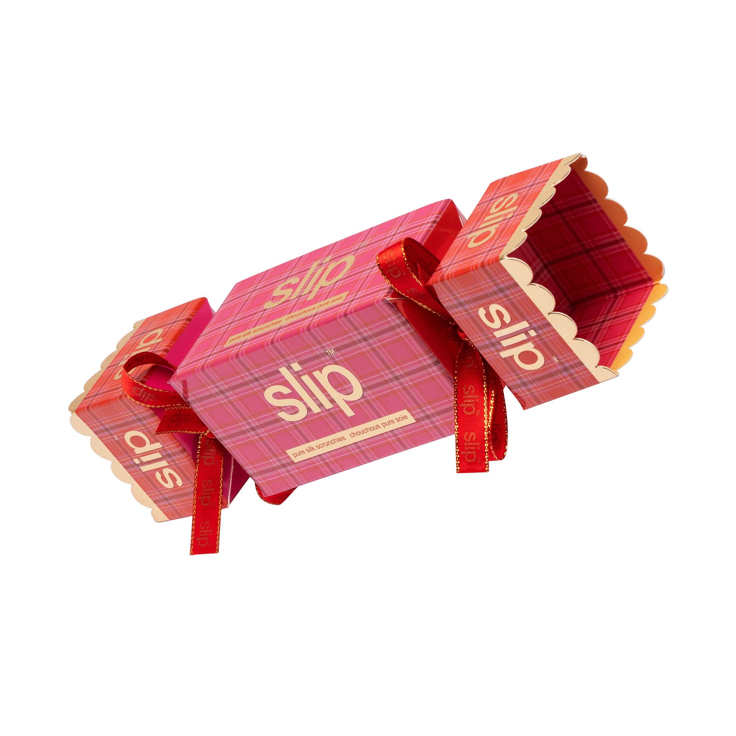 Side image of Slip Scarlet Scrunchie Cracker (Limited Edition)