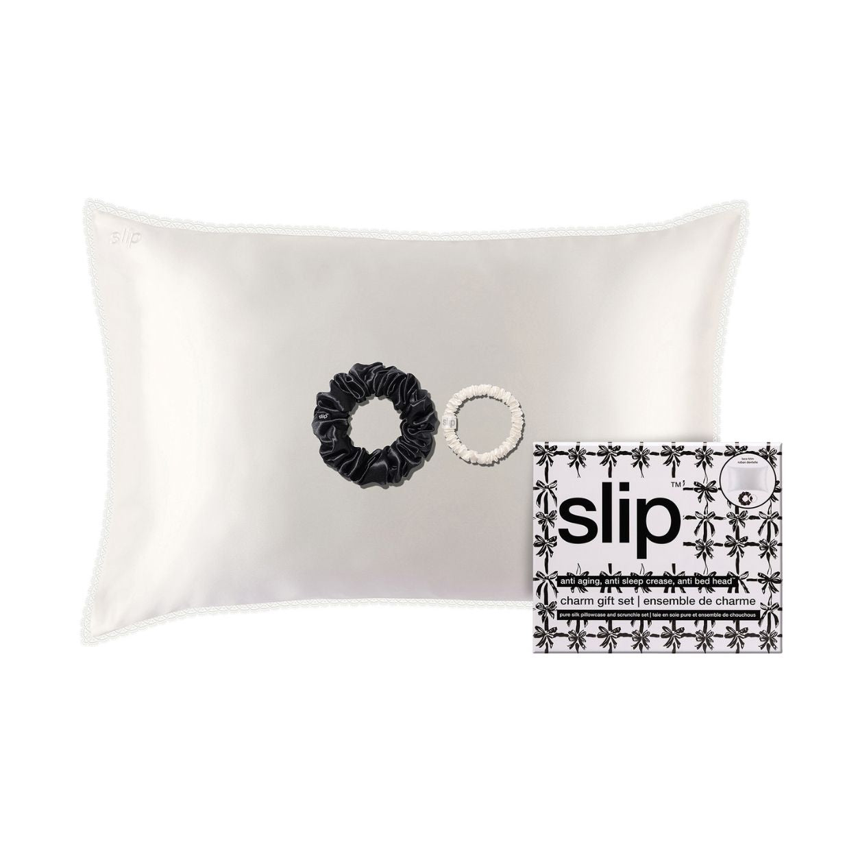 Slip Pure Silk Queen Gift Set with Lace Trim (Limited Edition) main image