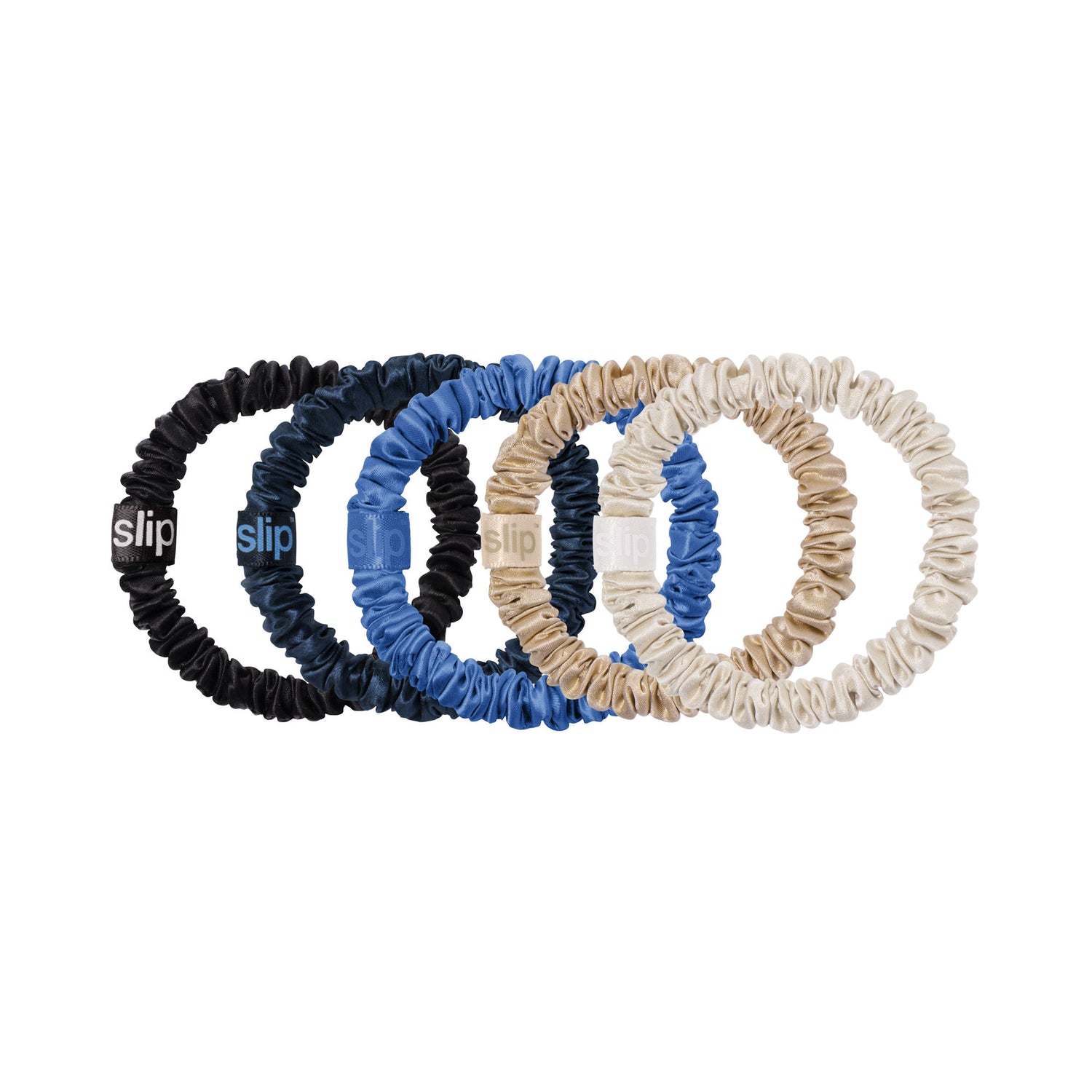 Image of an open Slip Slip x Bluemercury Pure Silk Skinny Scrunchie Cracker (Limited Edition)