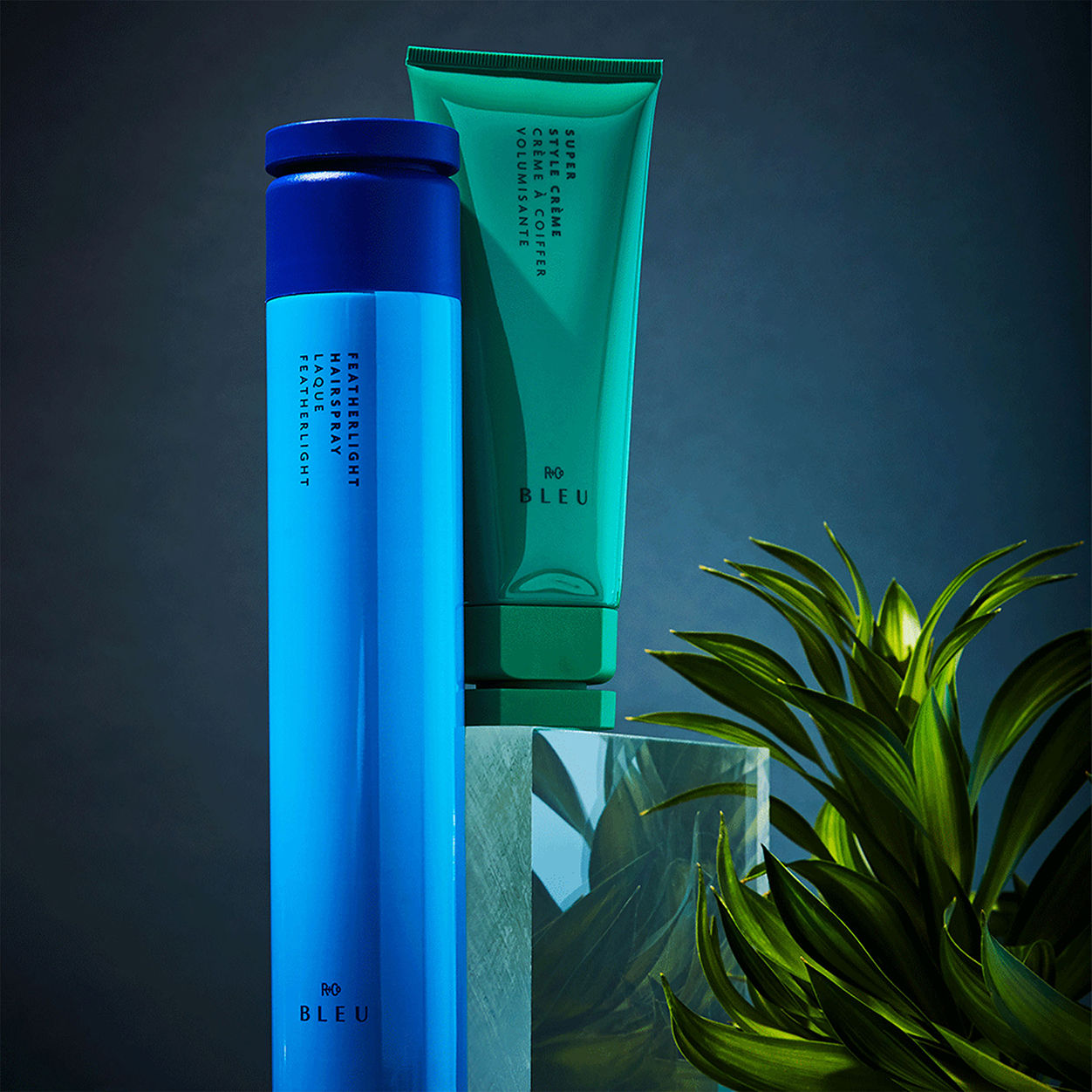 Lifestyle image of R+Co Bleu Featherlight Hairspray