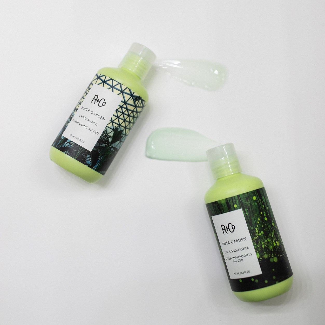 Lifestyle image of R+Co SuperGarden CBD Shampoo