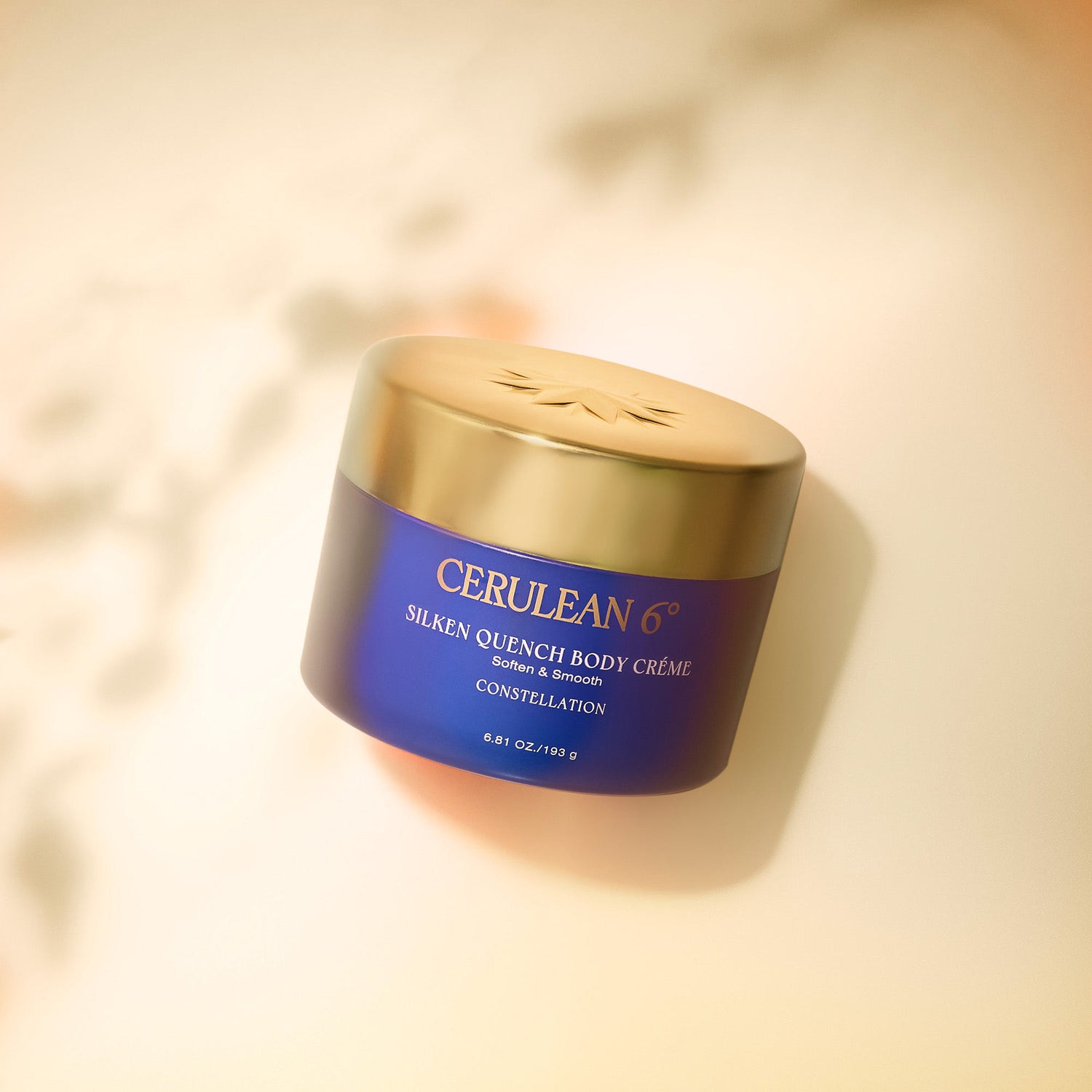 Lifestyle image of Cerulean 6 Silken Quench Body Créme in Constellation