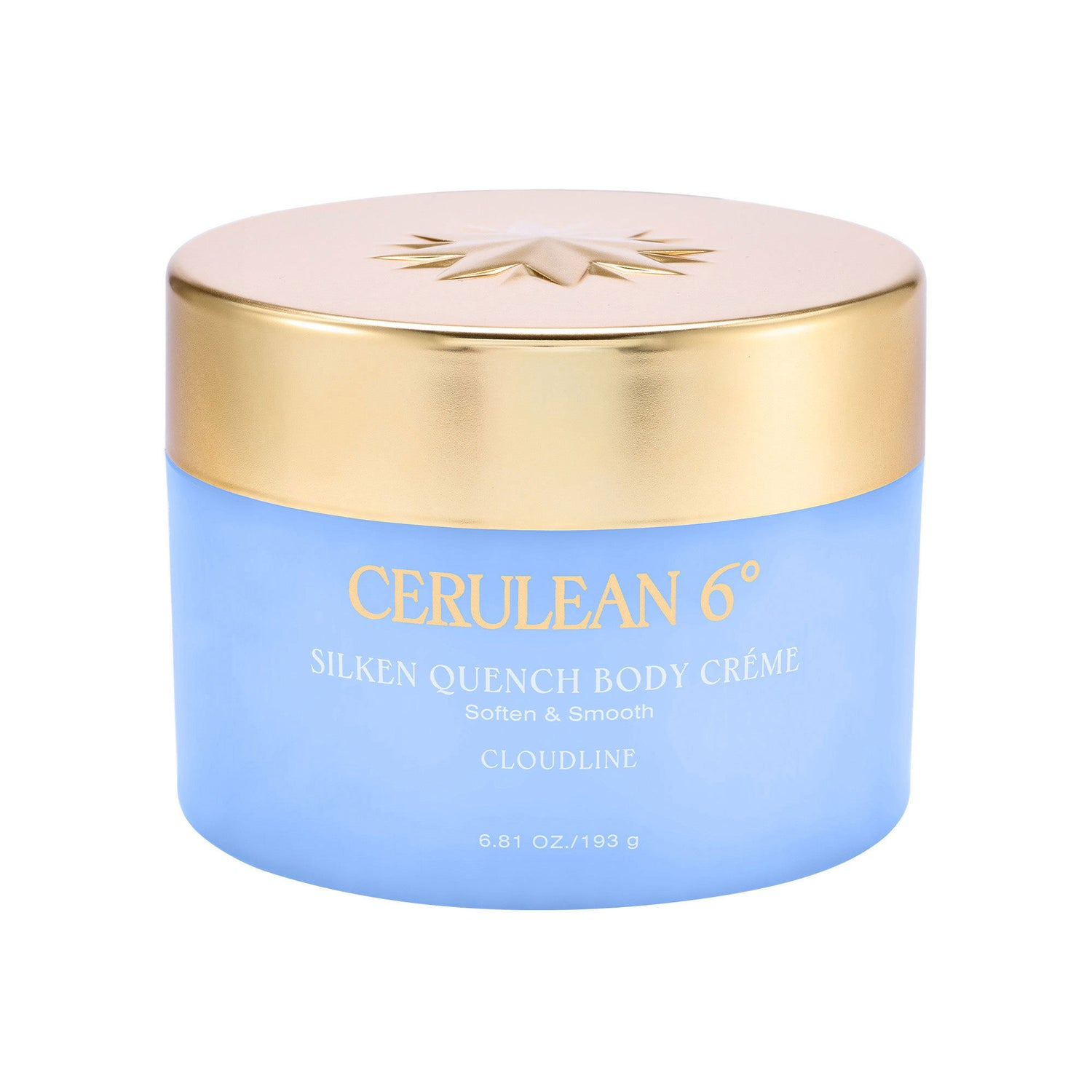 Image of an open Cerulean 6 Silken Quench Body Créme in Cloudline