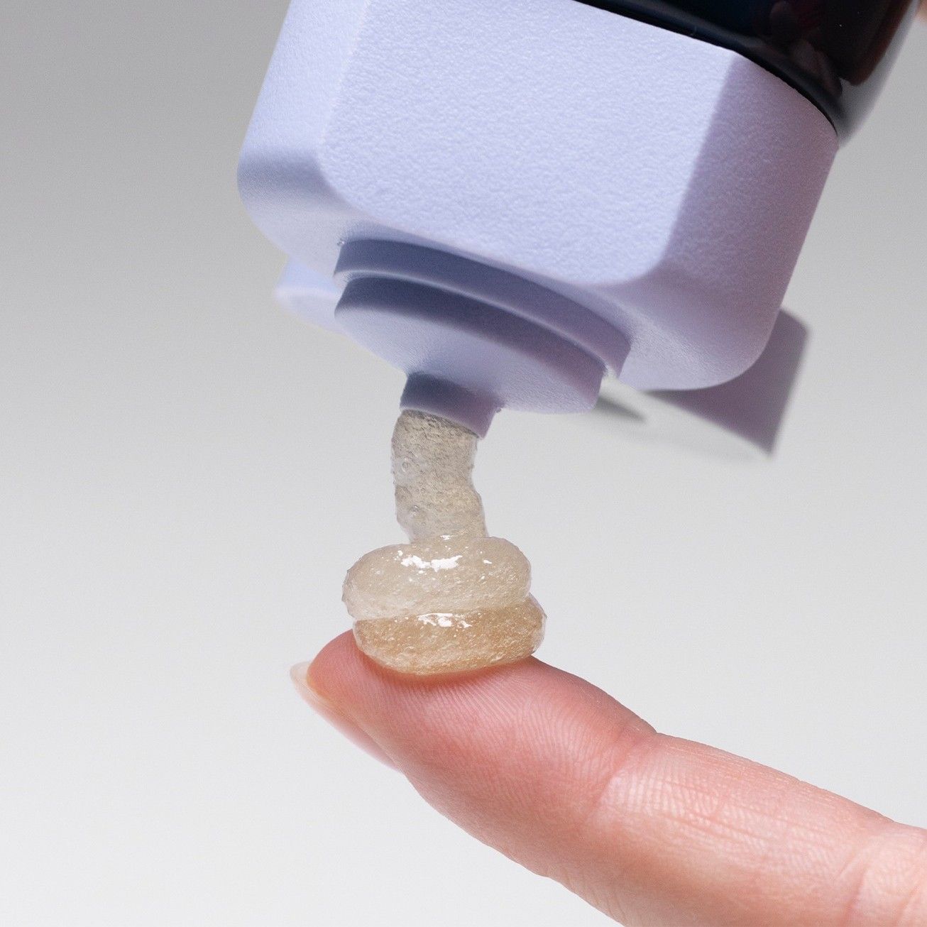 Image of an open R+Co Bleu Scalp Therapy Pre-Shampoo Exfoliating Scrub
