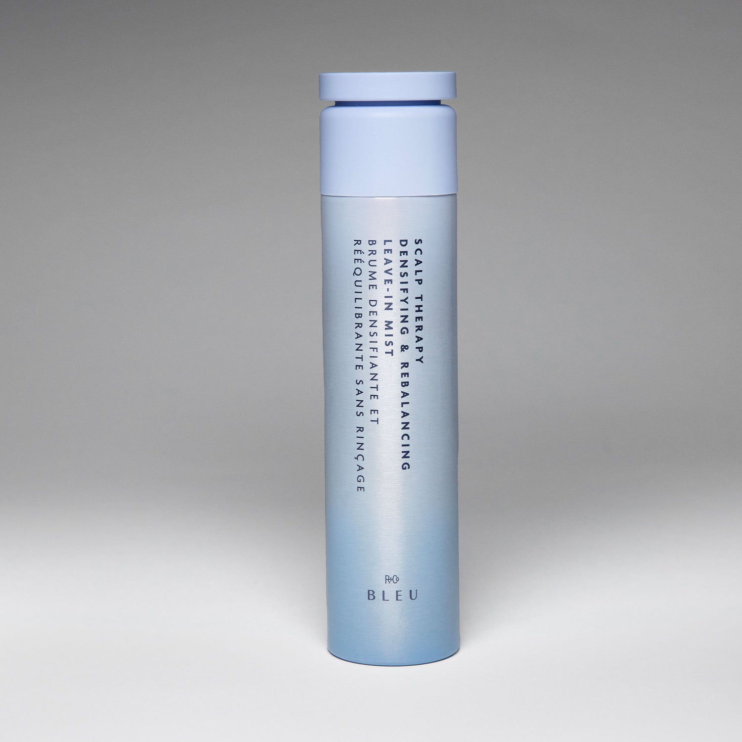 Image of a closed R+Co Bleu Scalp Therapy Densifying & Rebalancing Leave-In Mist