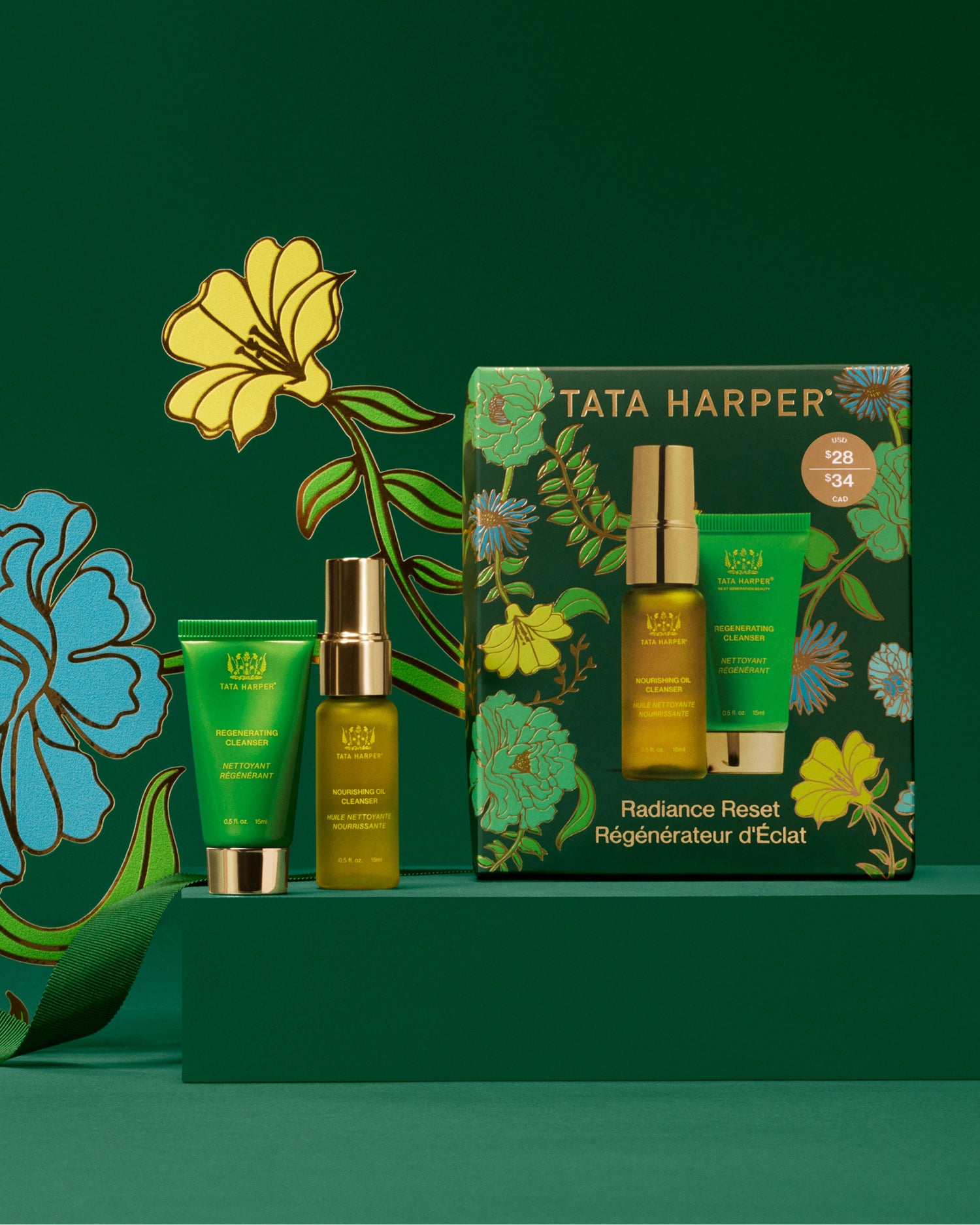 Lifestyle image of Tata Harper Radiance Reset Kit (Limited Edition)