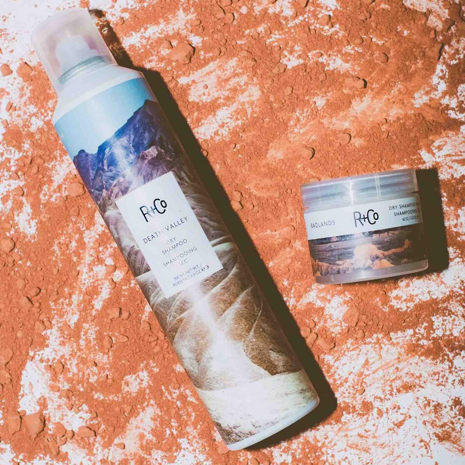 Lifestyle image of R+Co Badlands Dry Shampoo Paste