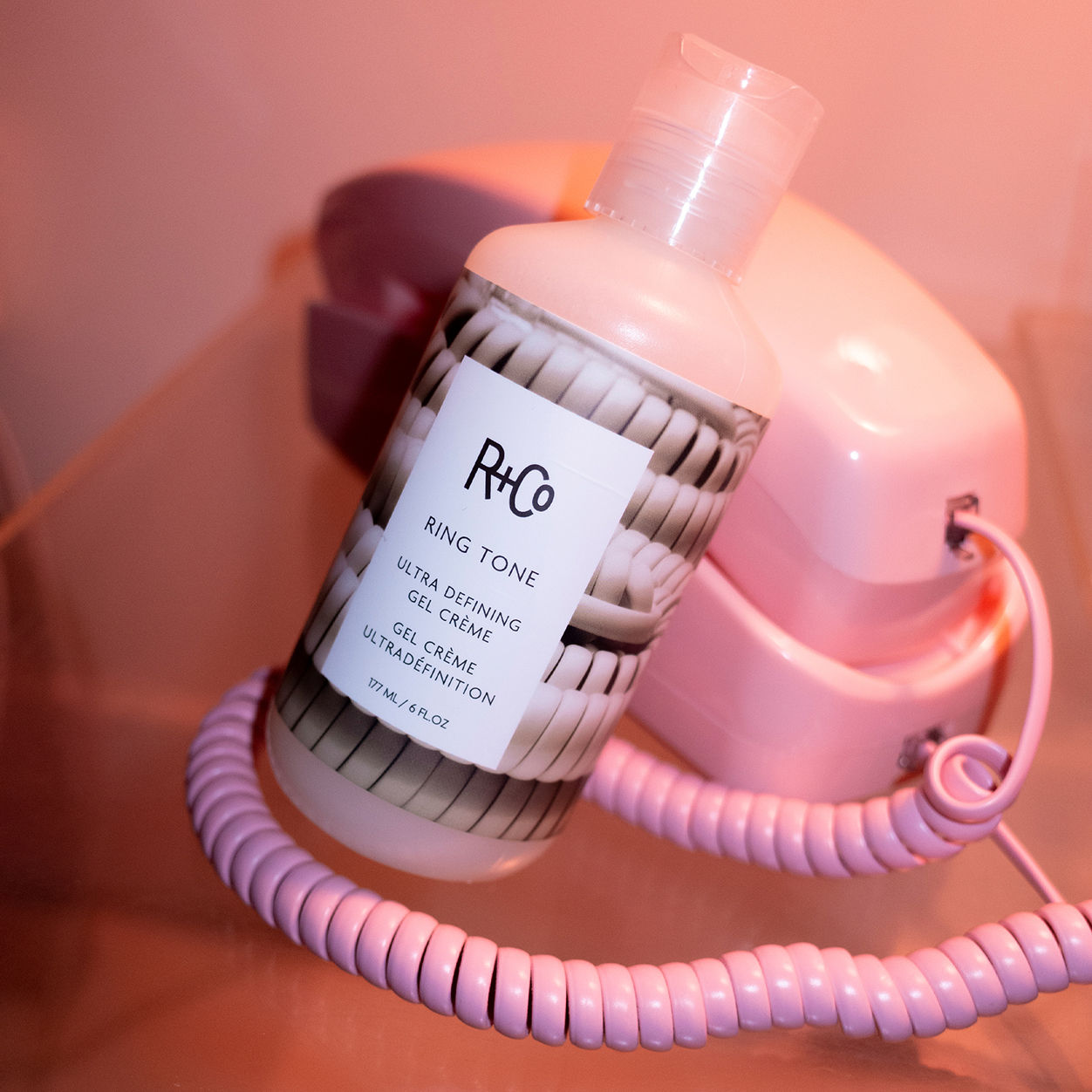 Lifestyle image of R+Co Ringtone Ultra Defining Gel Crème