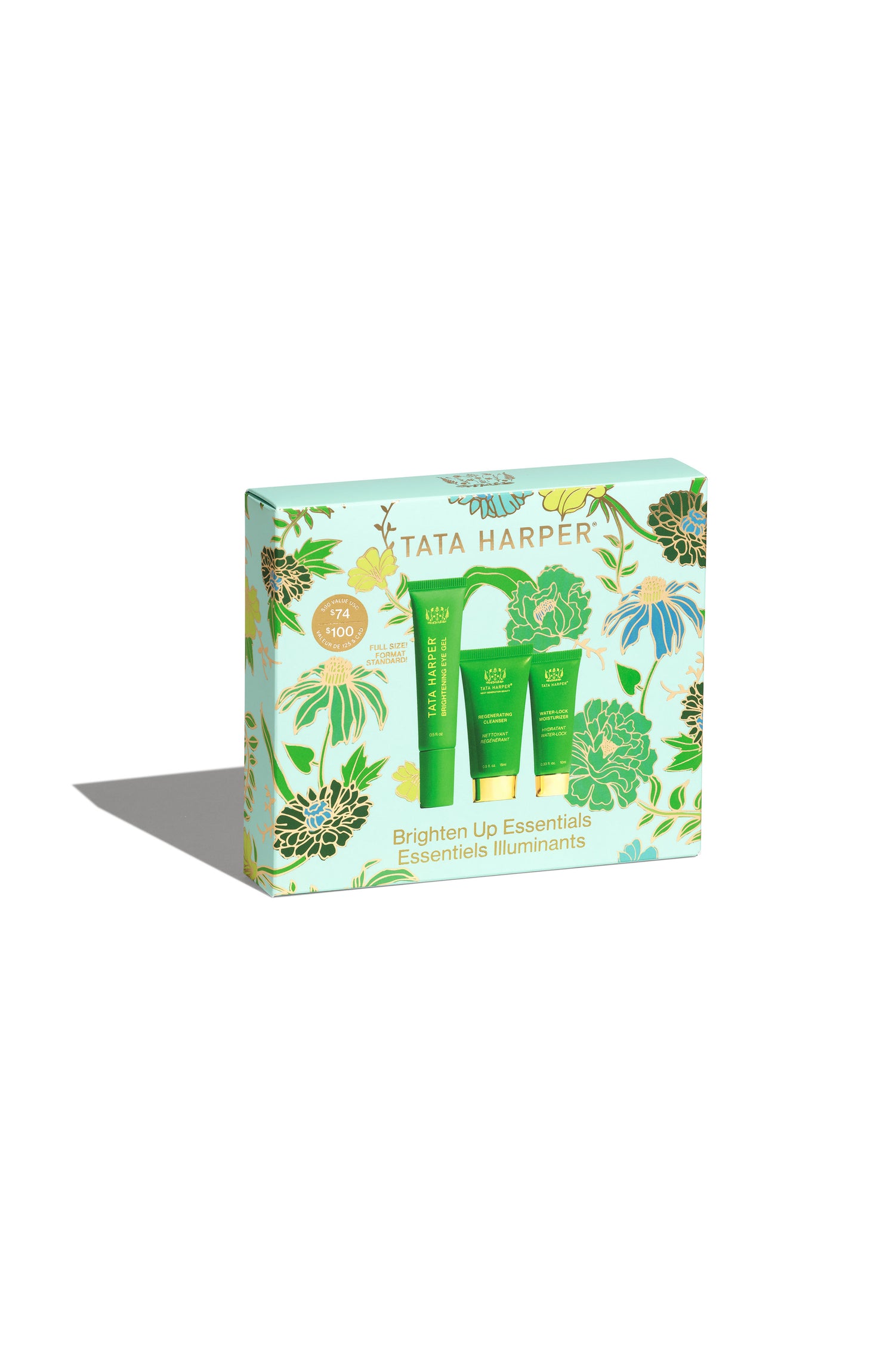 Image of a closed Tata Harper Brighten Up Essentials Set (Limited Edition)
