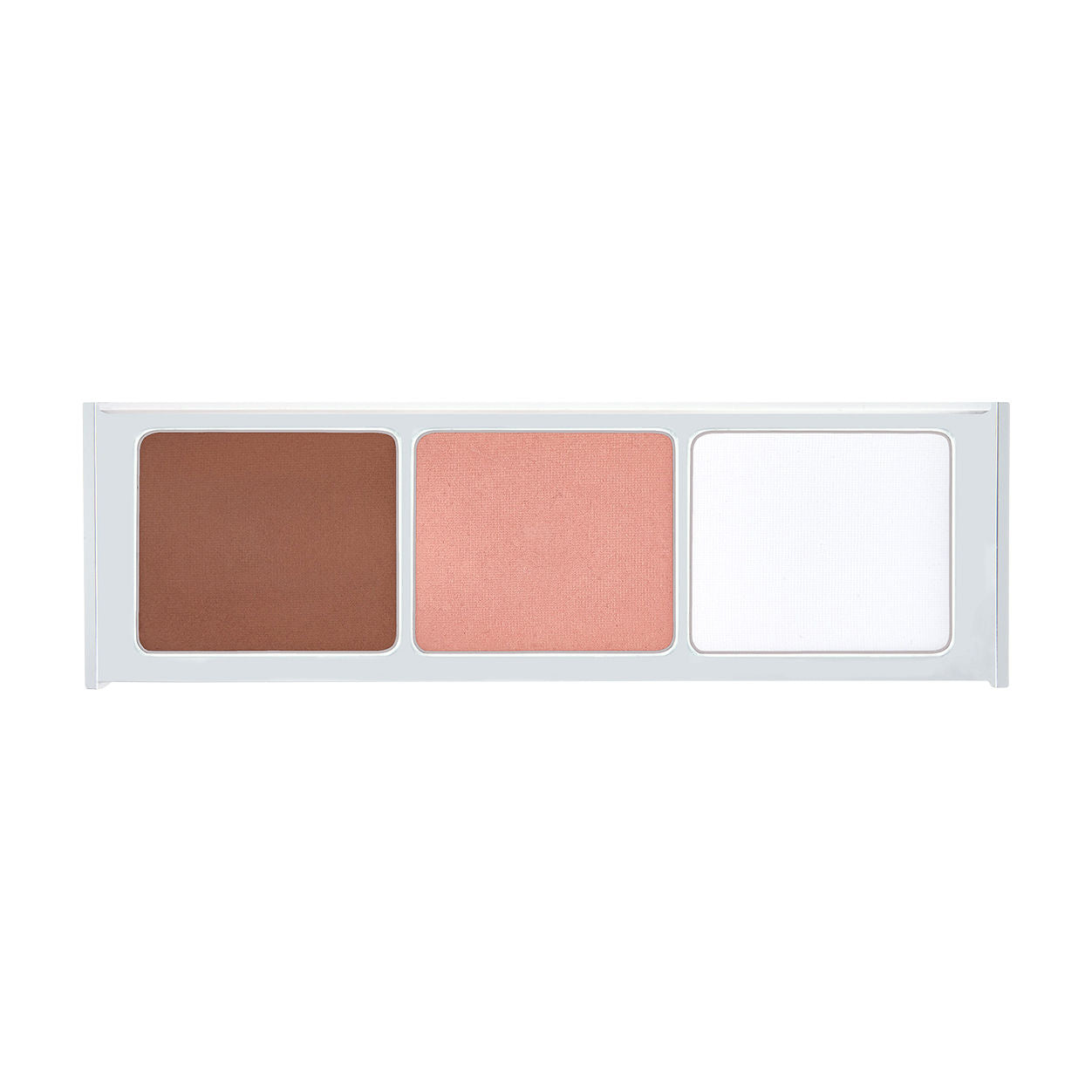 Image of an open Lune+Aster Daybreak Bronzer, Illuminator and Setting Powder Palette