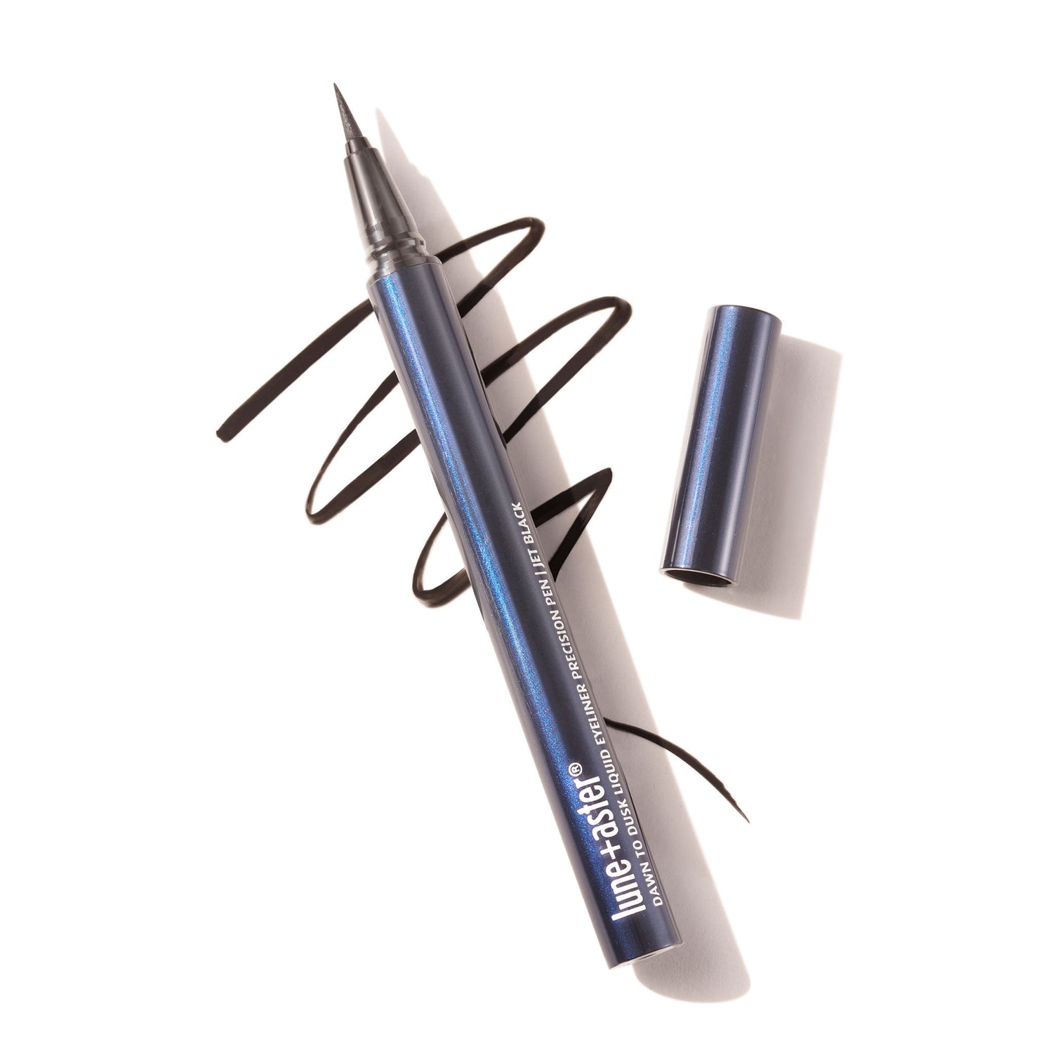 Lifestyle image of Lune+Aster Dawn to Dusk Liquid Eyeliner Precision Pen