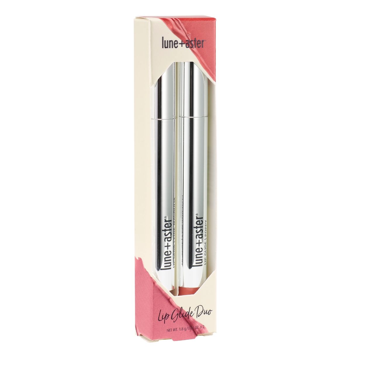 Image of an open Lune+Aster Lip Glide Duo Mother's Day Set (Limited Edition)