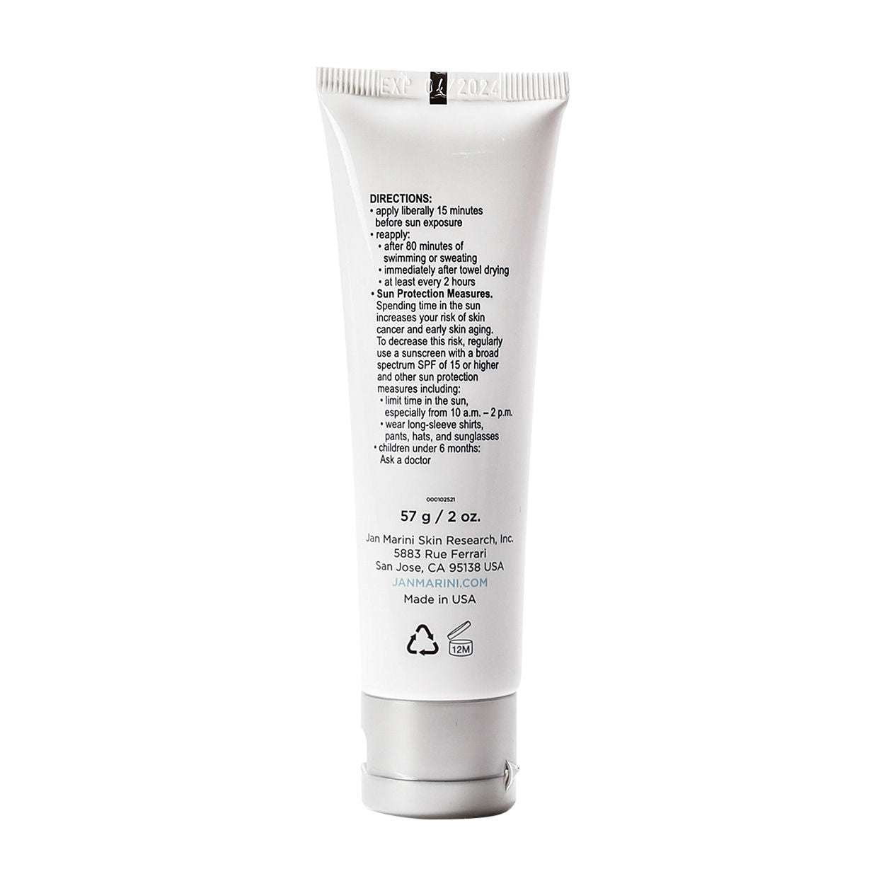 Back image of Jan Marini Antioxidant Daily Face Protectant SPF 33
