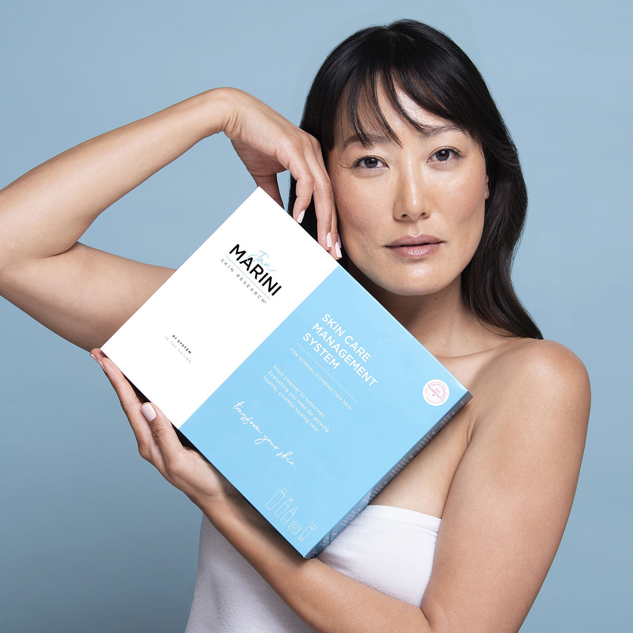 Model image of Jan Marini Skin Care Management System Normal or Combination Skin with Antioxidant Daily Face Protectant SPF 33