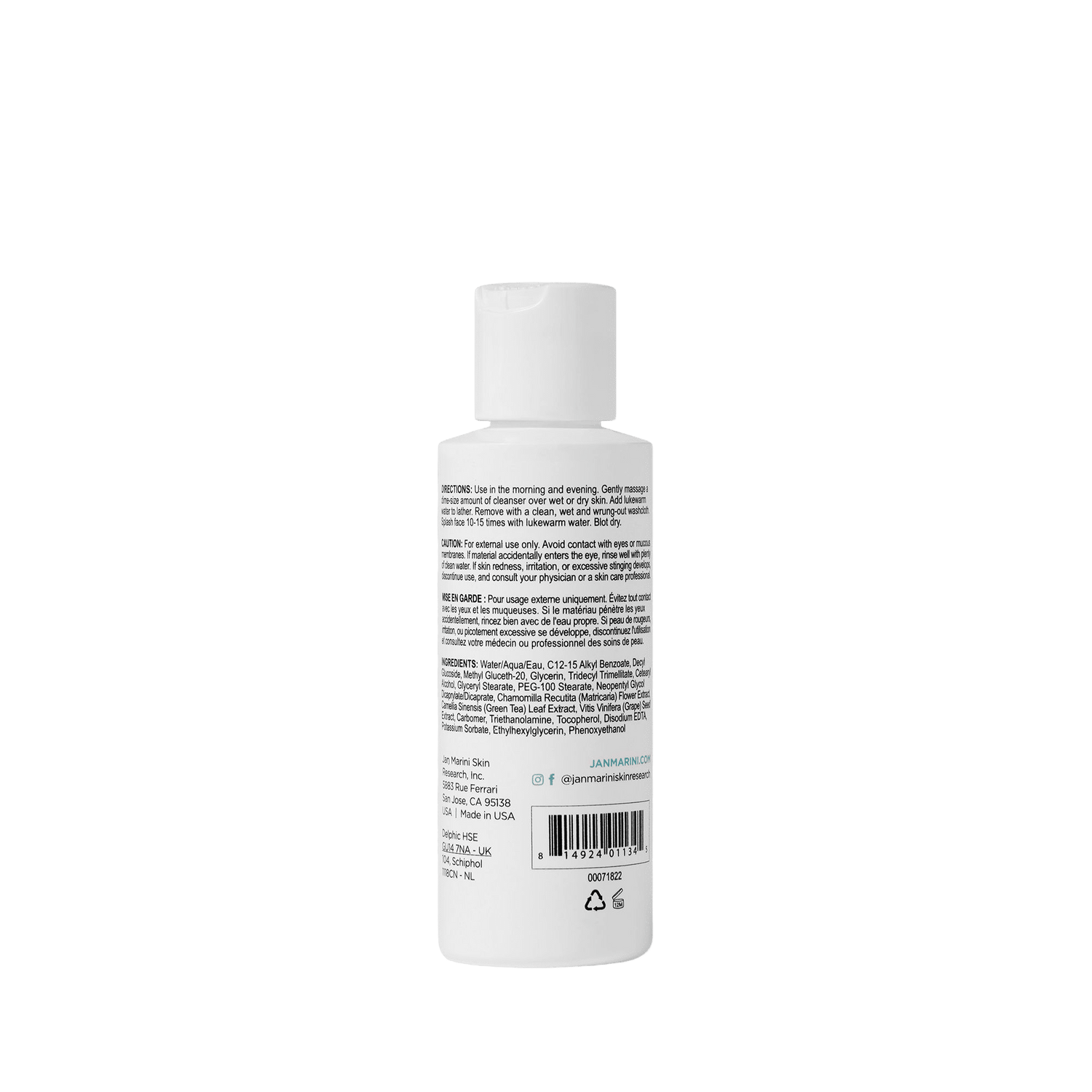 Back image of Jan Marini Age Intervention Gentle Cleanser