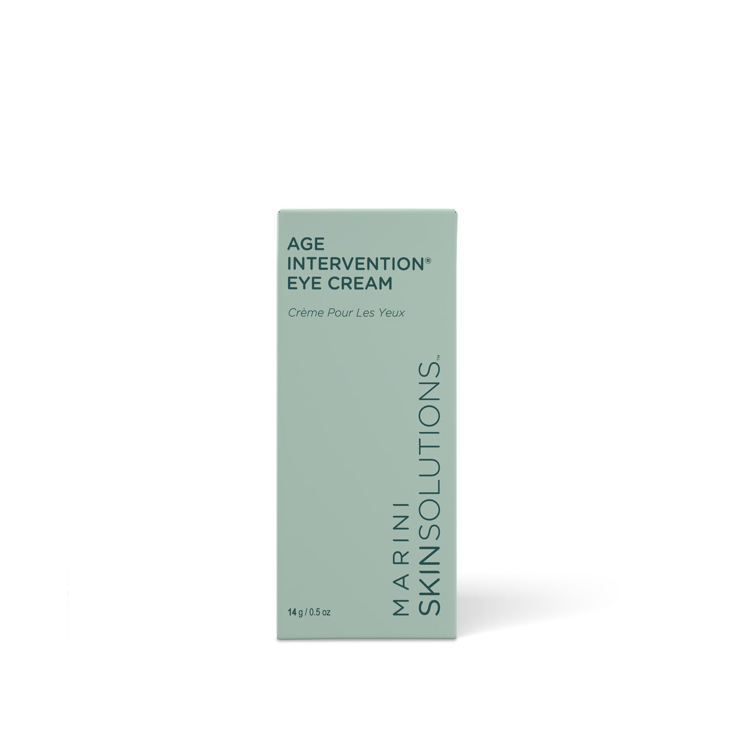 Image of the Marini SkinSolutions Age Intervention Eye Cream box