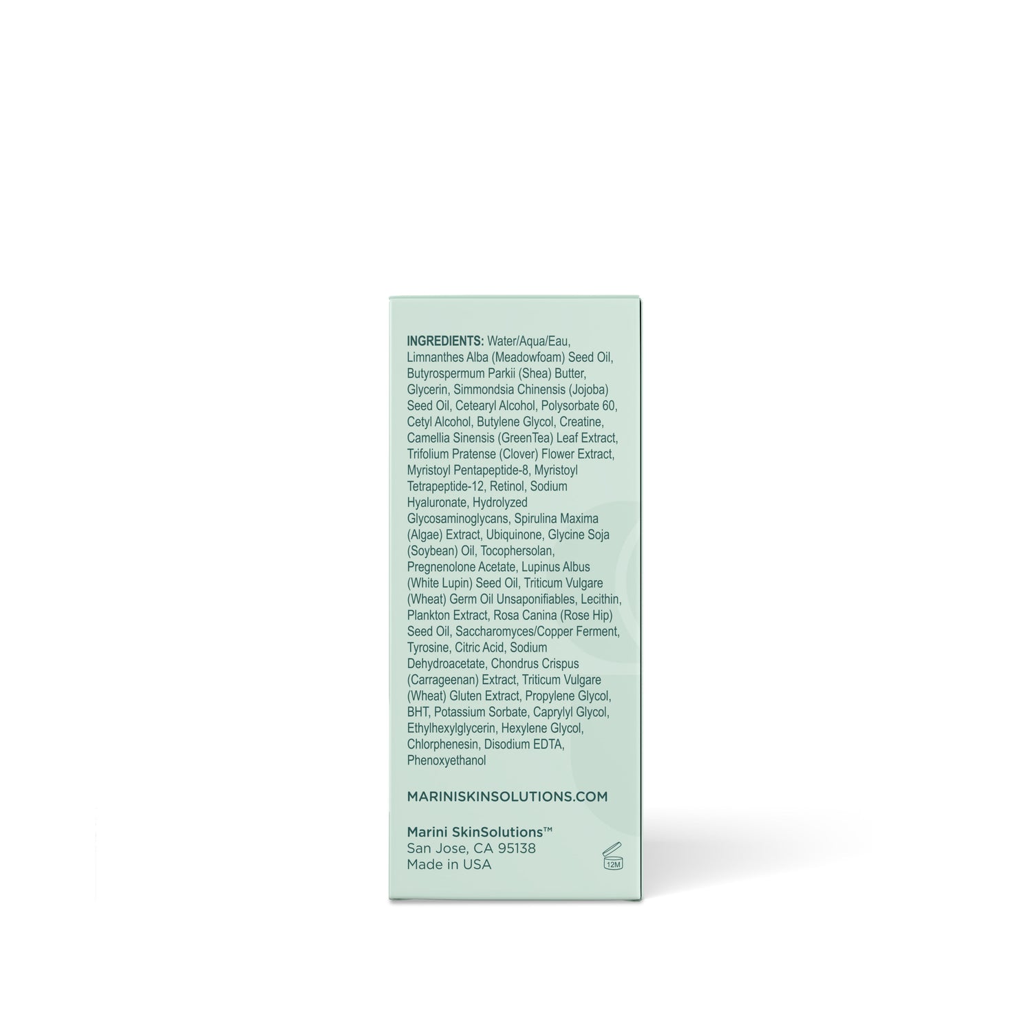 Back image of Marini SkinSolutions Age Intervention Eye Cream