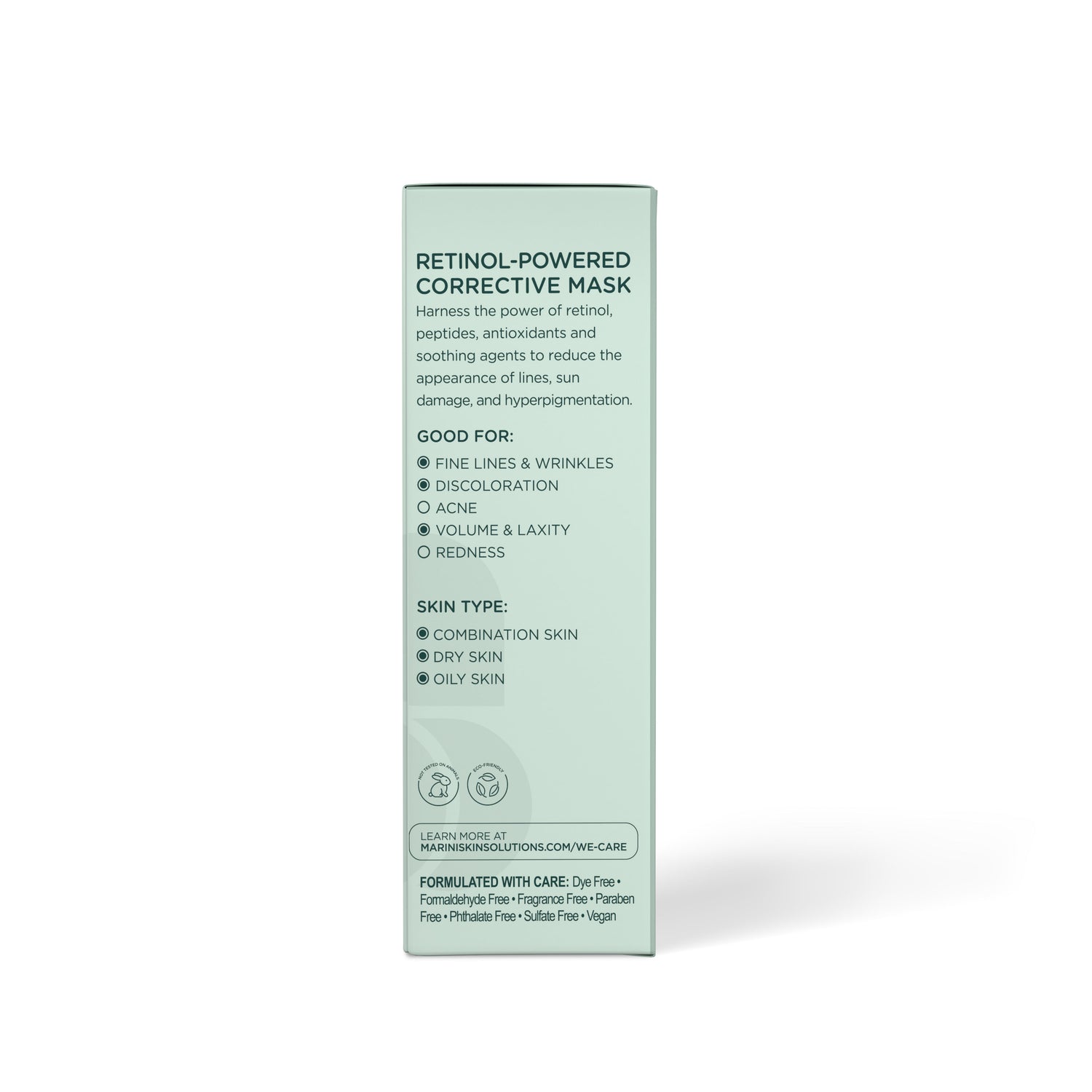 Side image of Marini SkinSolutions Retinol Plus Mask
