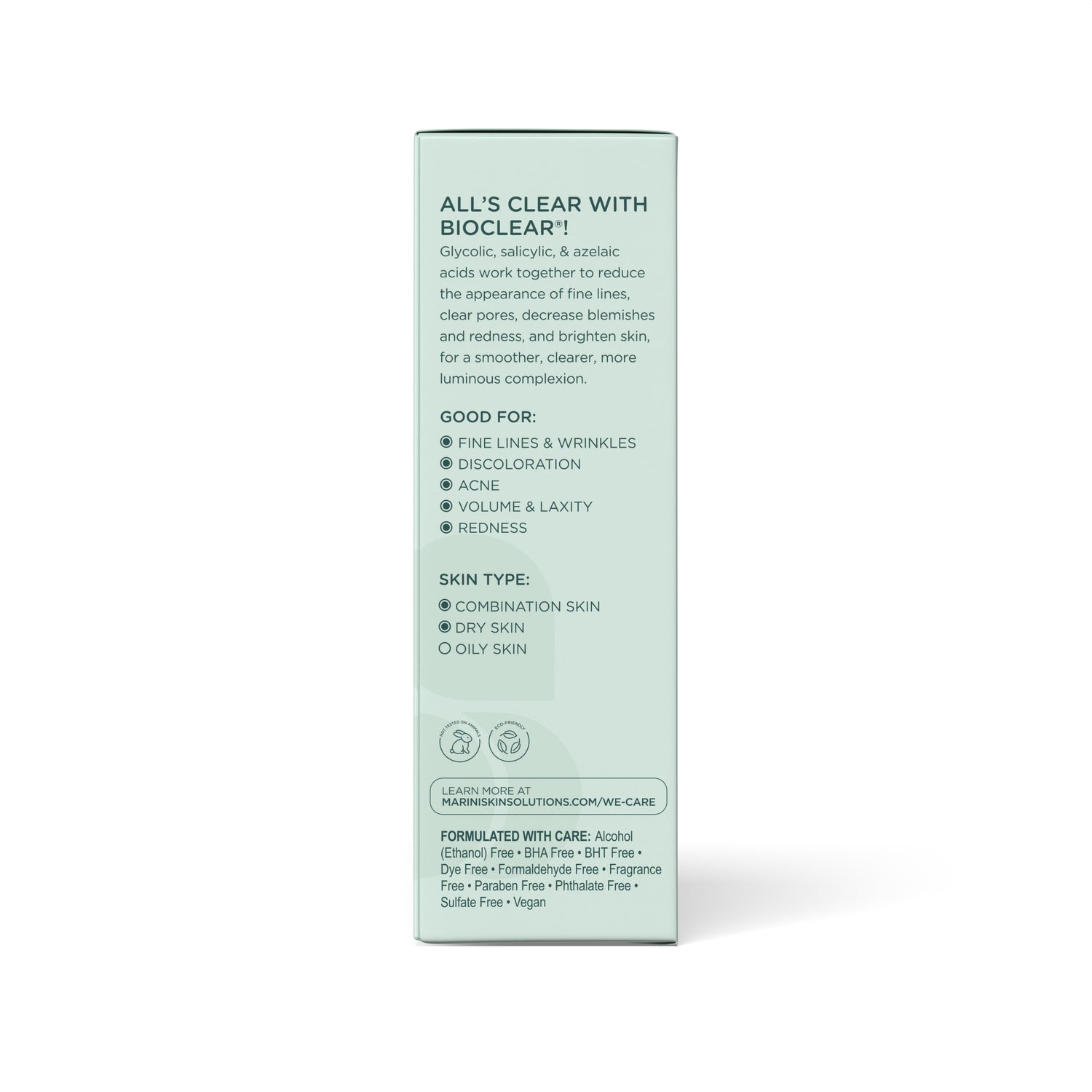 Side image of Bioclear Face Cream