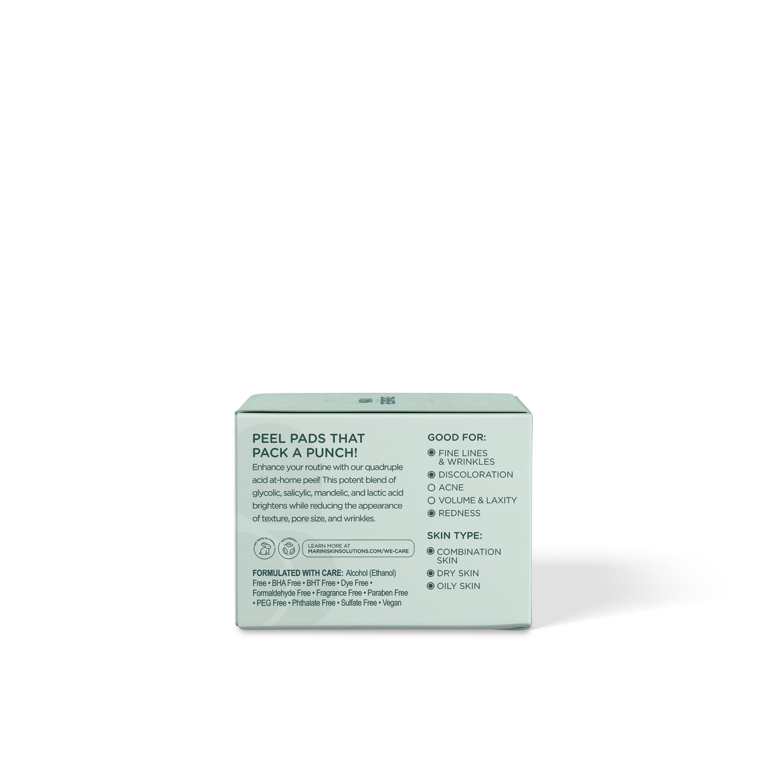 Side image of Marini SkinSolutions Marini Resurface Peel Pads