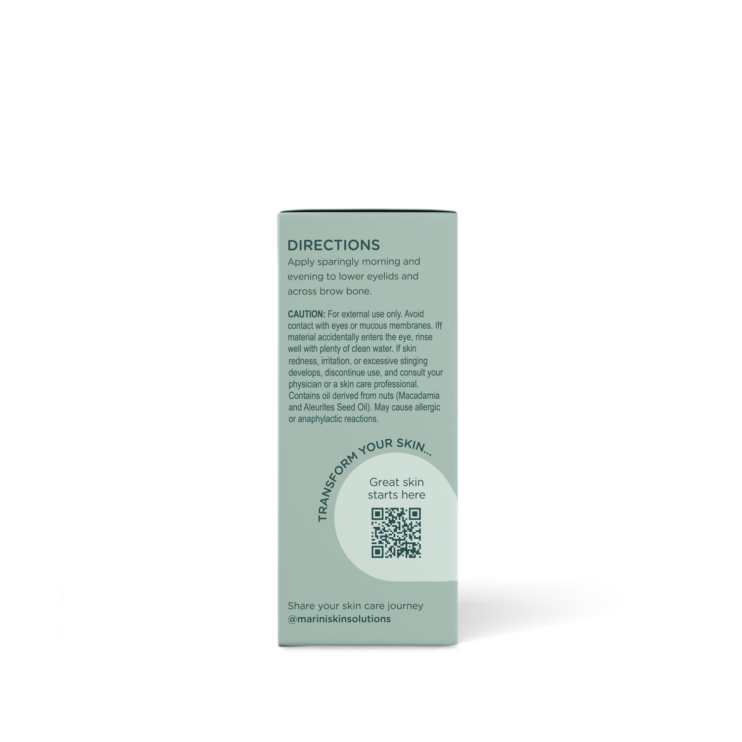Side image of Marini SkinSolutions Transformation Eye Cream