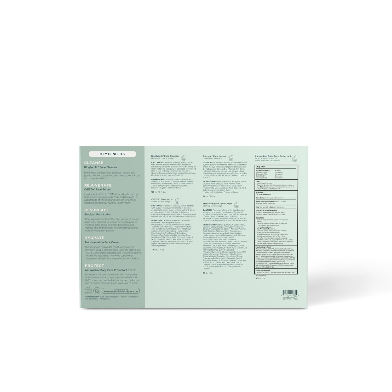 Back image of Marini SkinSolutions Skin Care Management System Normal / Combination DFP