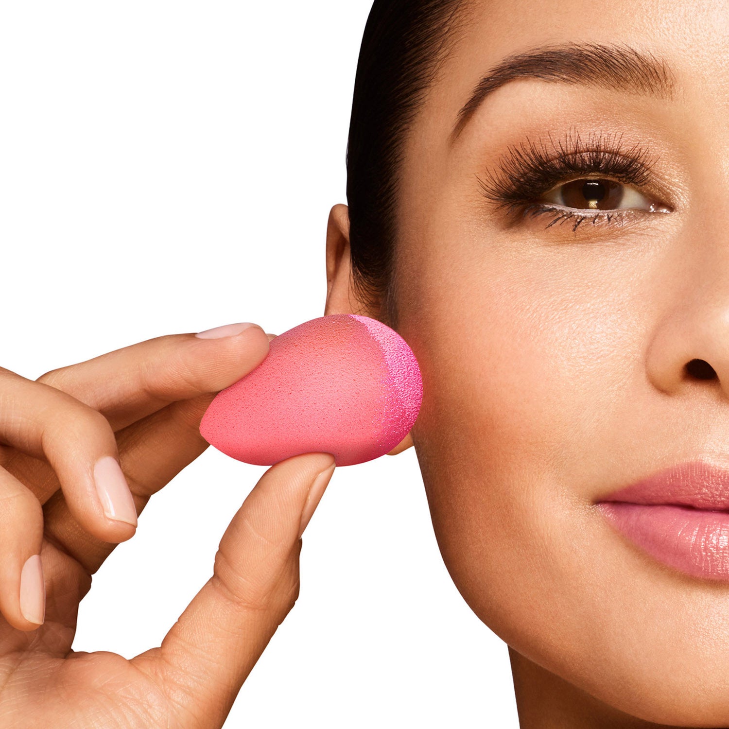 Model image of Beautyblender BeautyBlusher Cheeky Makeup Sponge