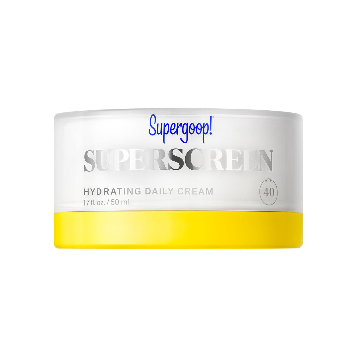Image of a closed Supergoop! Superscreen Hydrating Daily Cream SPF 40
