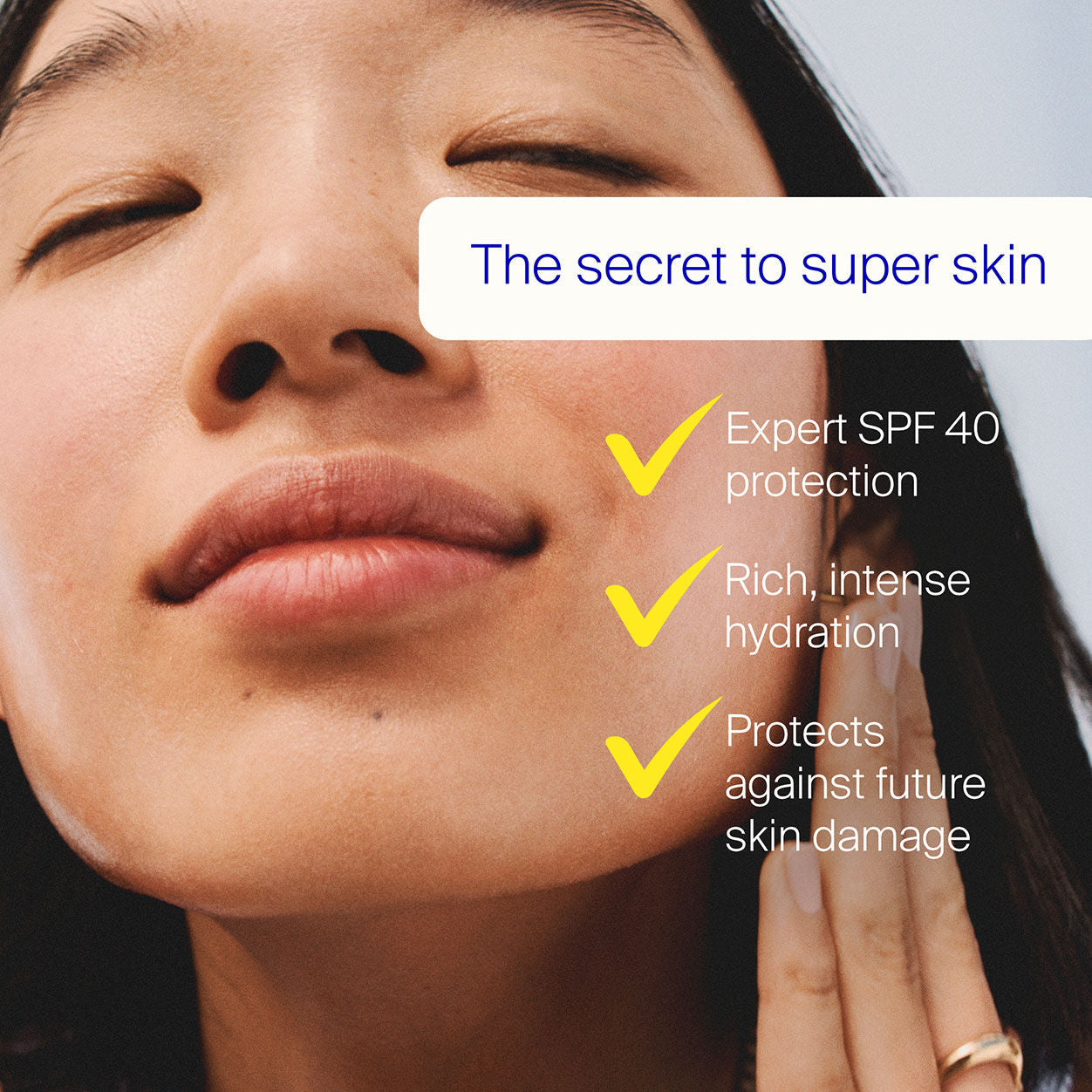Model image of Supergoop! Superscreen Hydrating Daily Cream SPF 40