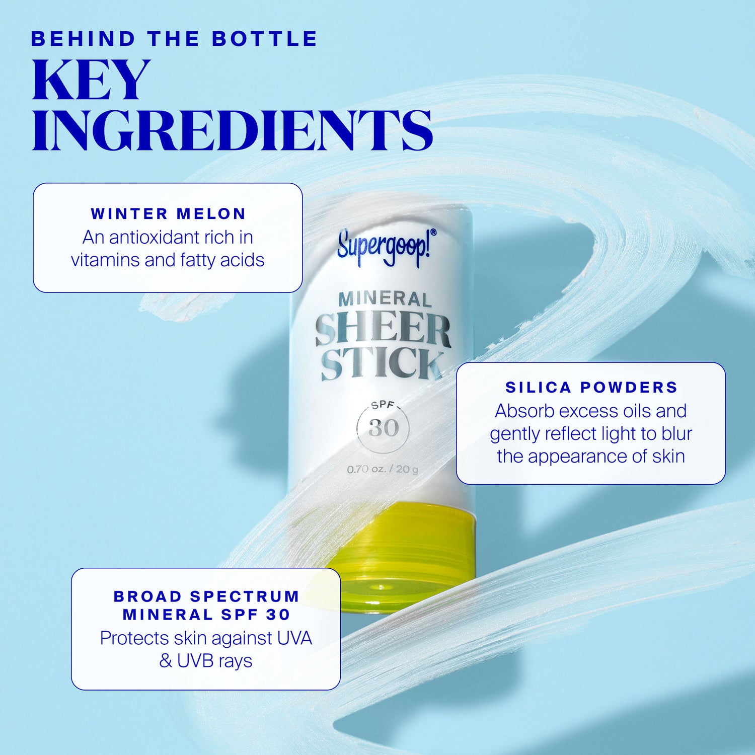 Information related to Supergoop! Mineral Sheer Stick SPF 30