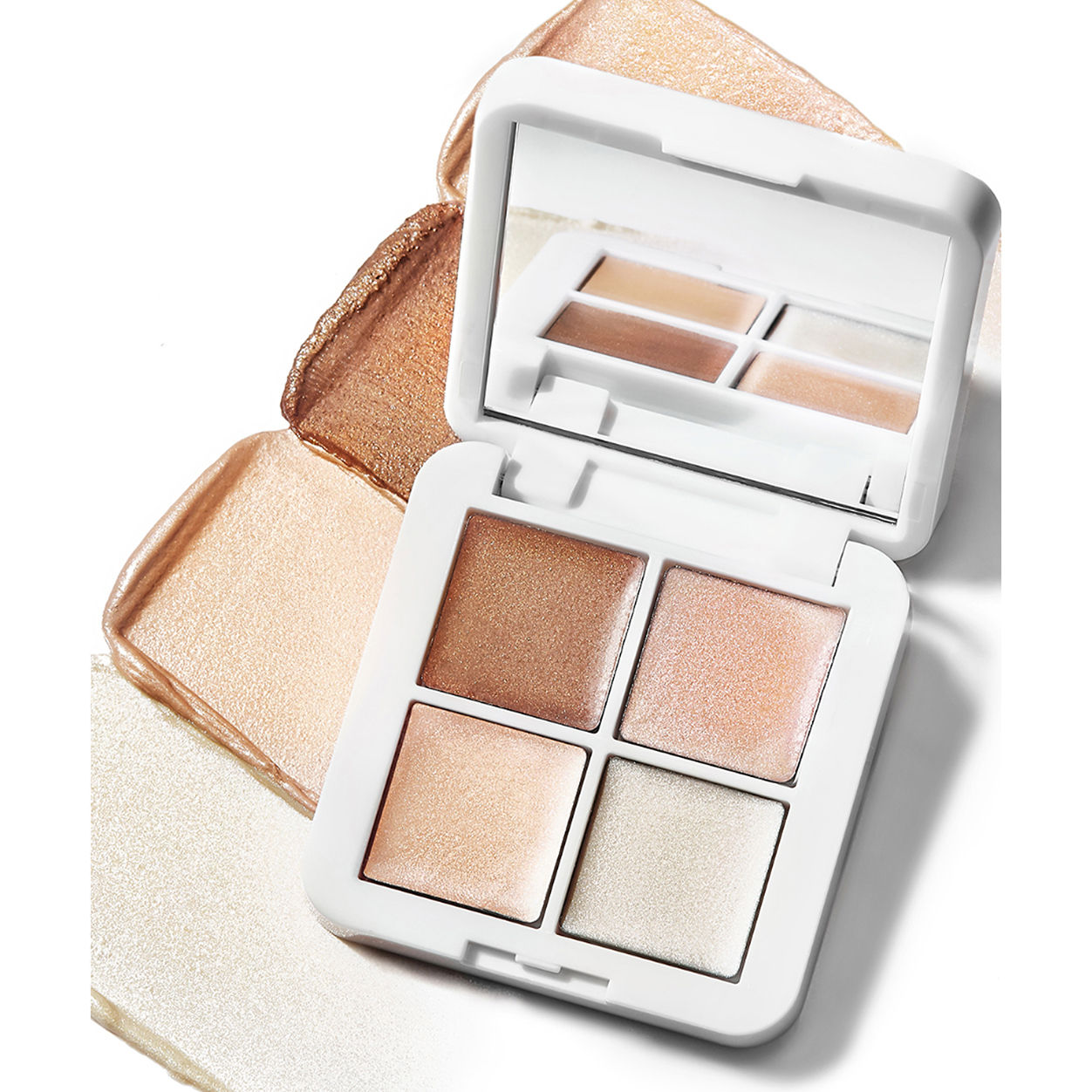 Lifestyle image of RMS Beauty Living Luminizer Glow Quad Mini