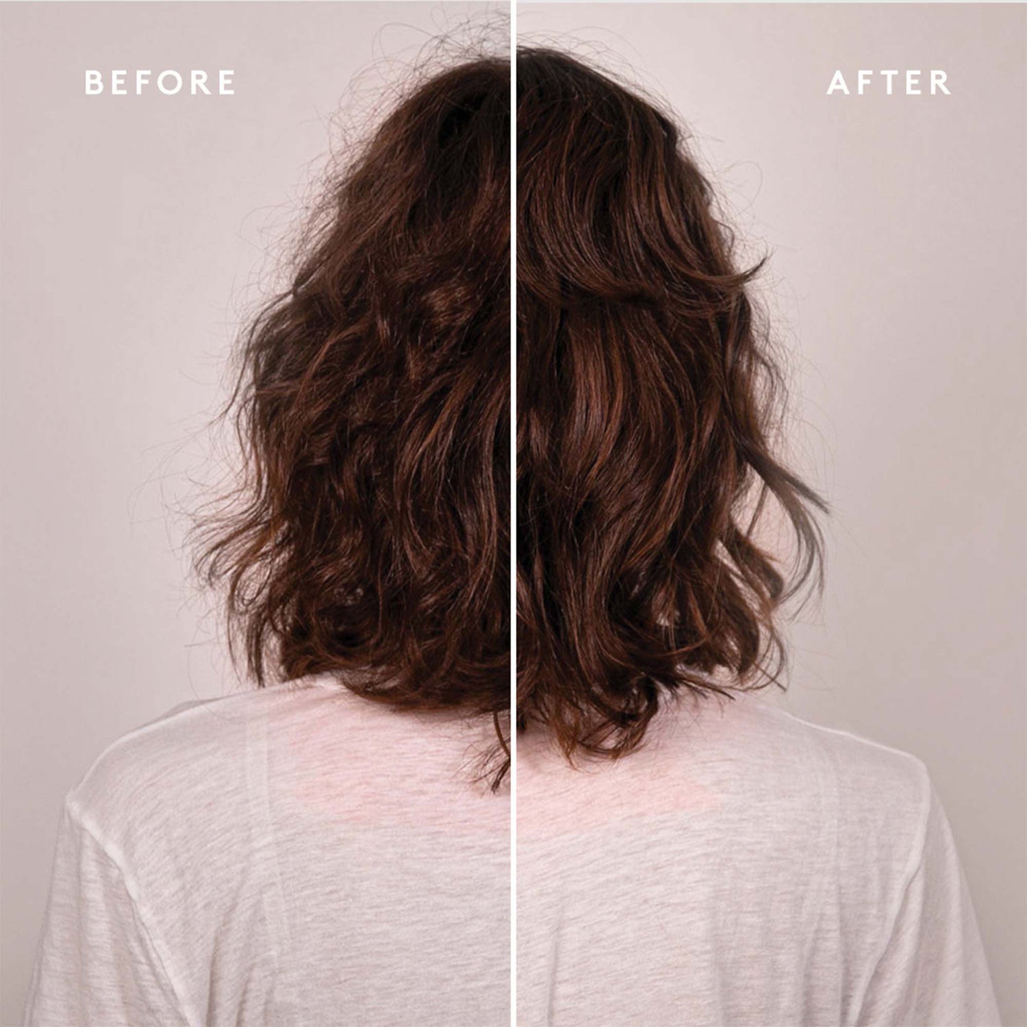 Before and after results of using Virtue Refresh Purifying Shampoo