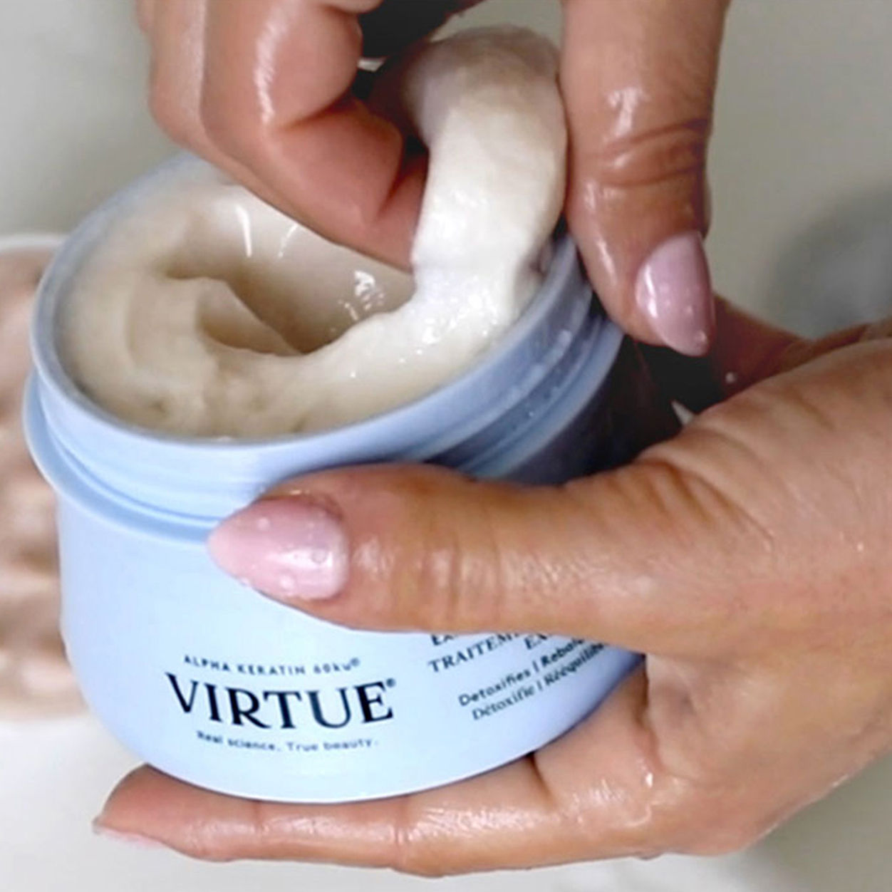 Lifestyle image of Virtue Refresh Exfoliating Scalp Treatment