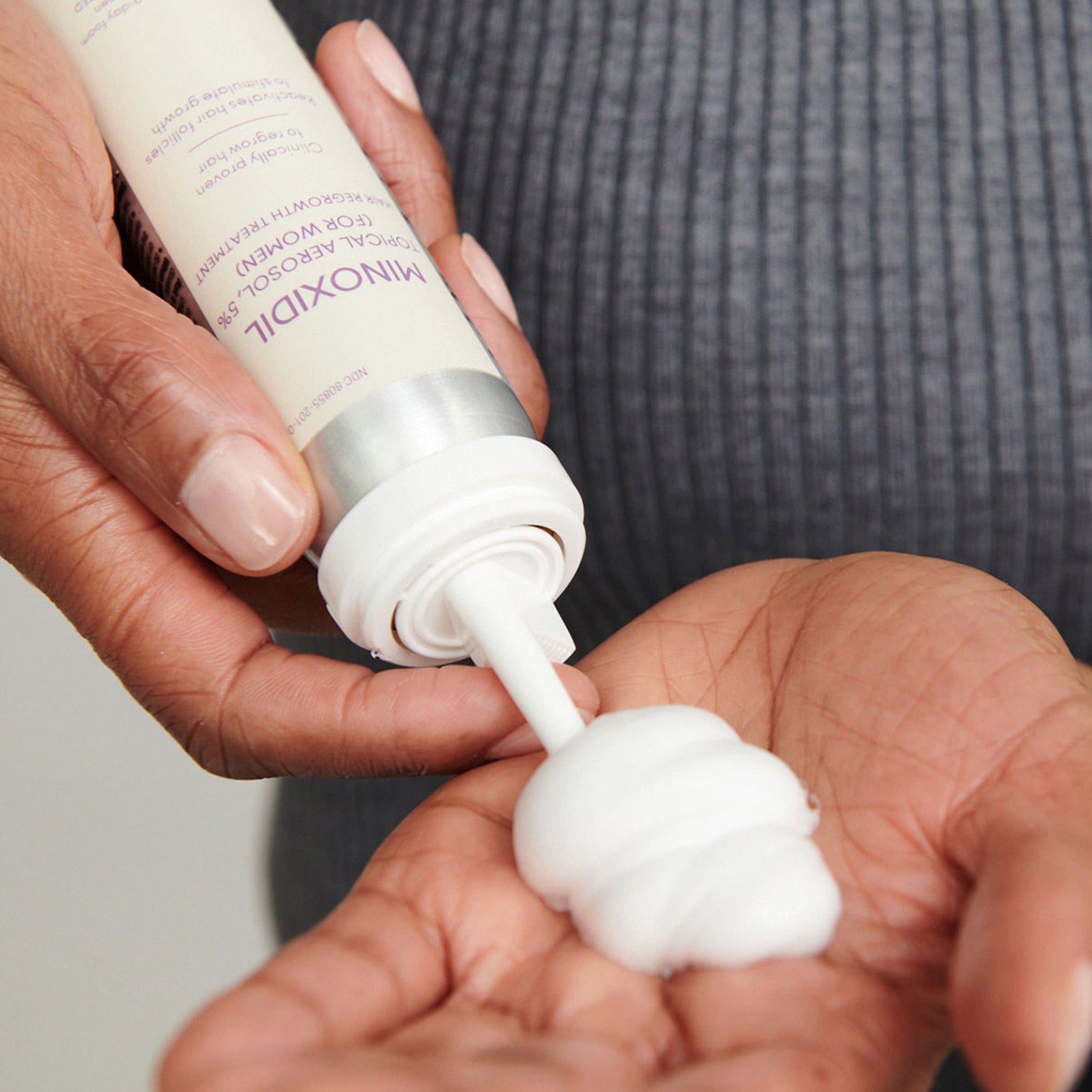 Lifestyle image of Virtue Flourish Minoxidil Foam