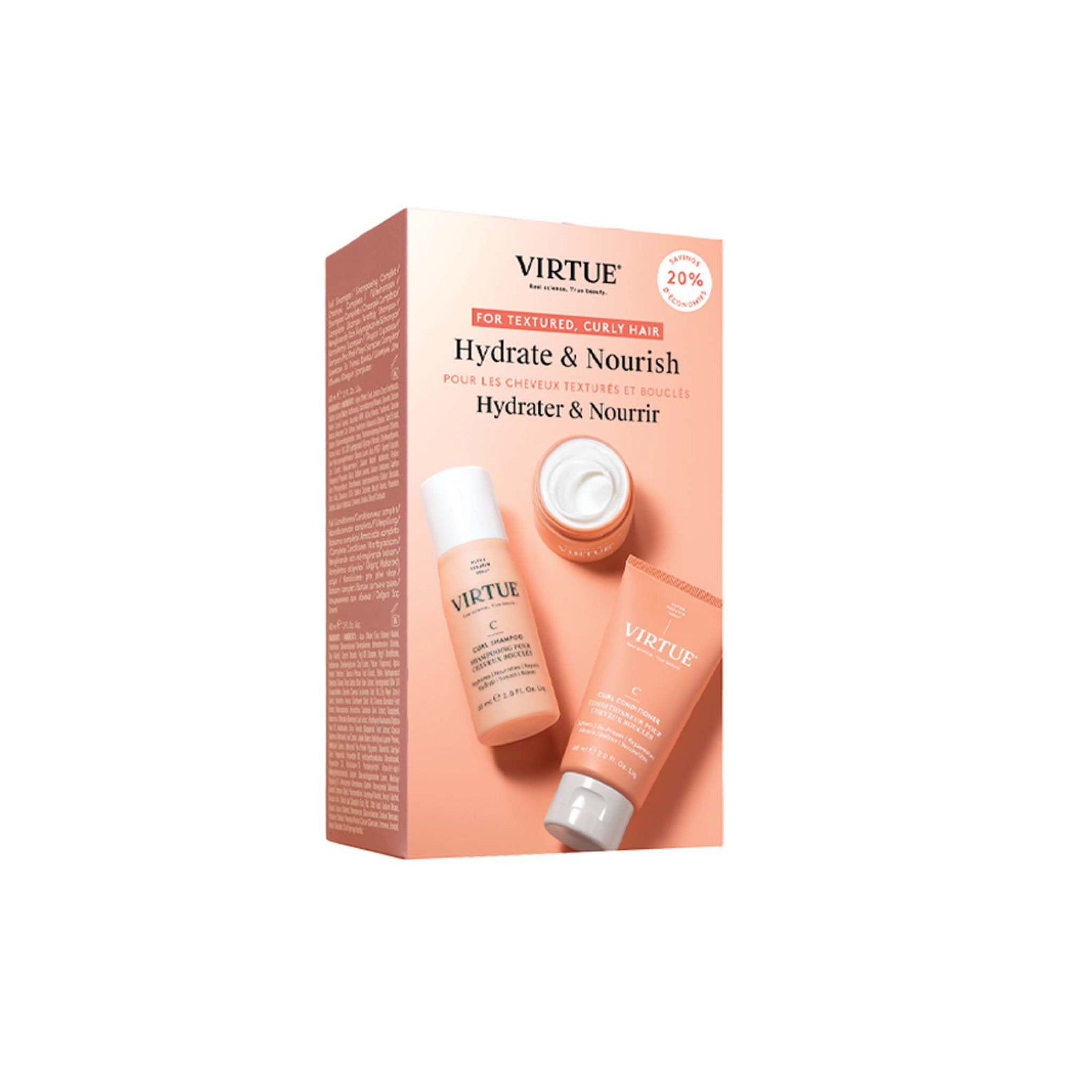 Image of the Virtue Curl Discovery Kit box