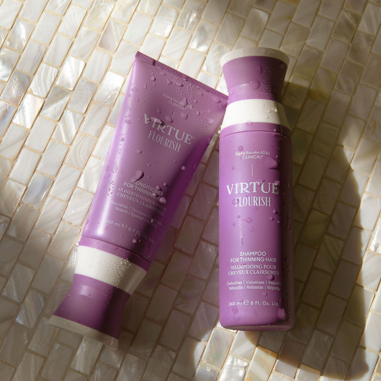Lifestyle image of Virtue Flourish Shampoo For Thinning Hair