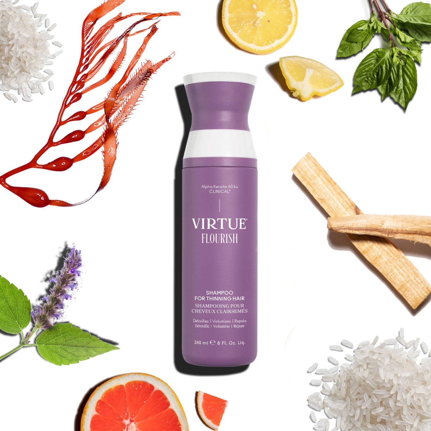 Lifestyle image of Virtue Flourish Shampoo For Thinning Hair