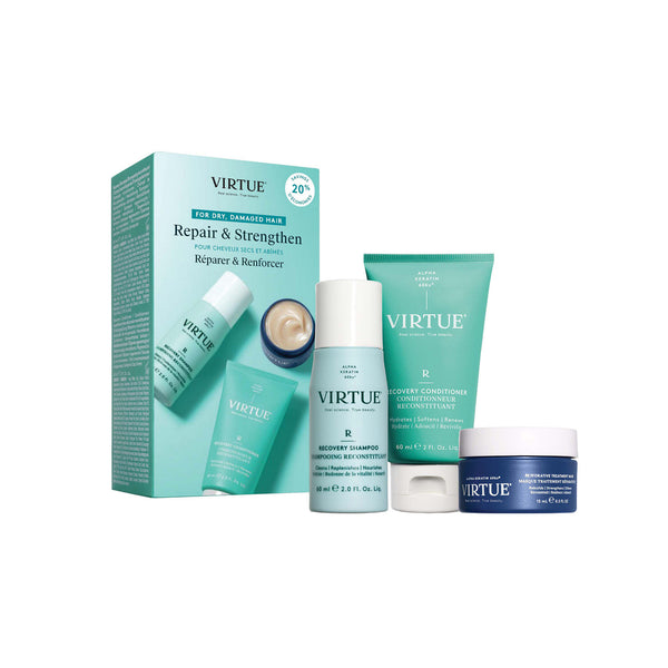 VIRTUE スカルプレメディシャンプー＆コンディショナーセット Virtue Recovery Discovery Kit – Virtue – bluemercury