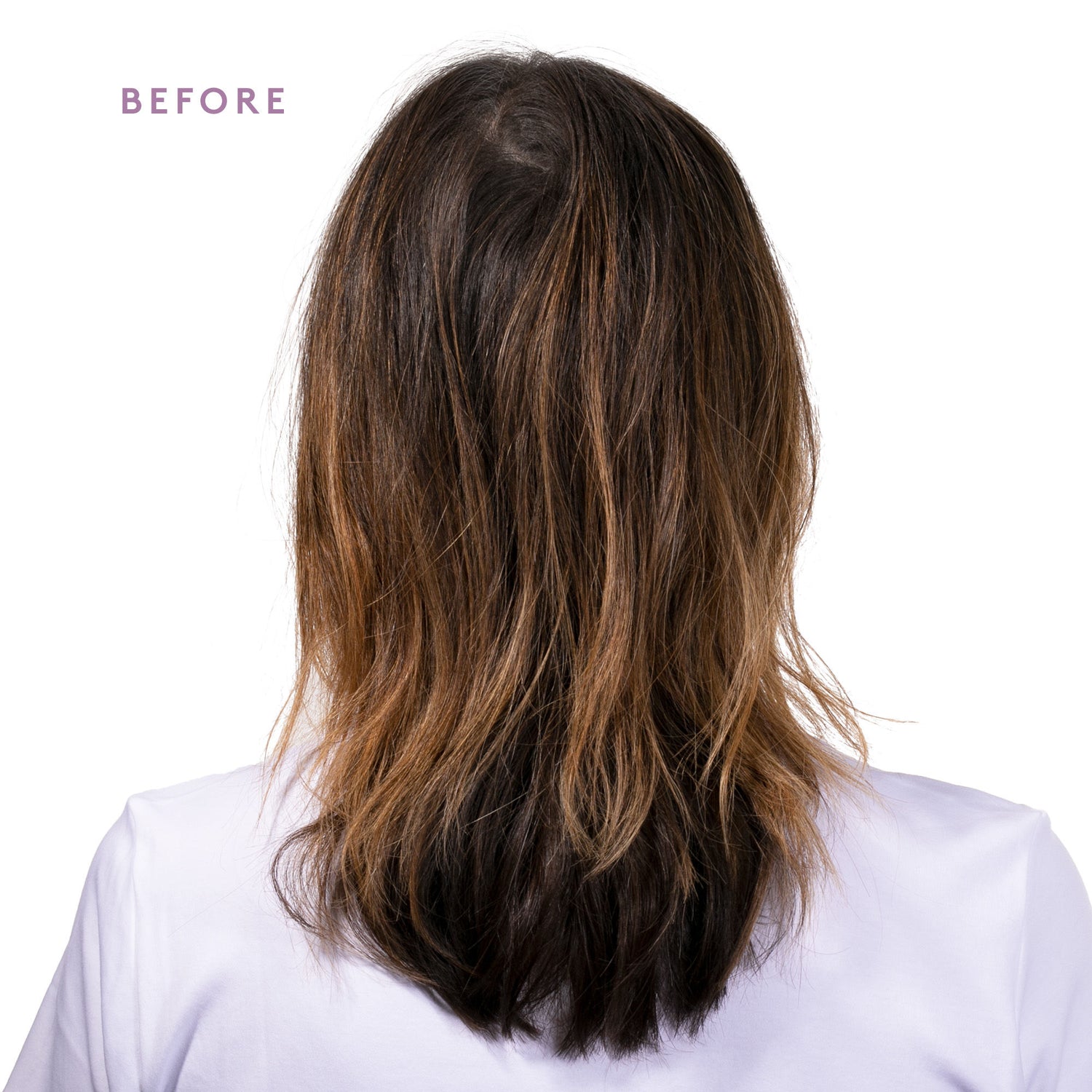 Before and after results of using Virtue Flourish Mask for Thinning Hair