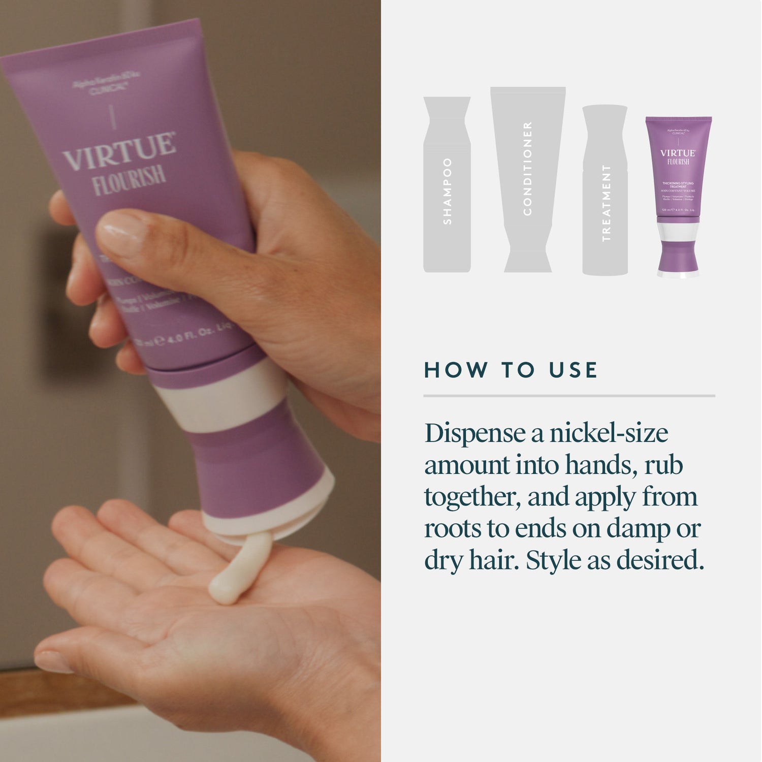 Information related to Virtue Flourish Thickening Styling Treatment