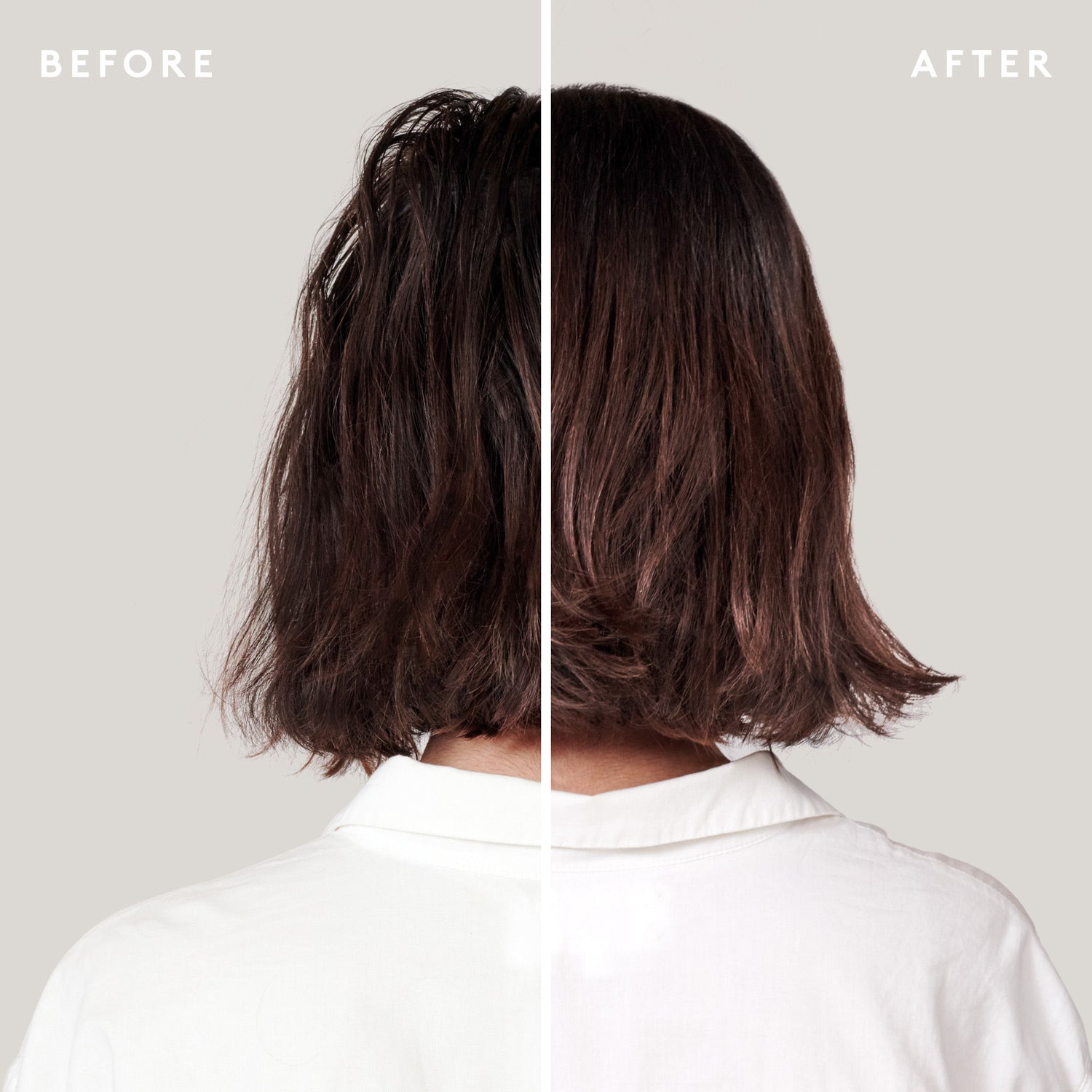 Before and after results of using Virtue Jumbo Size Full Shampoo & Conditioner Duo (Limited Edition)