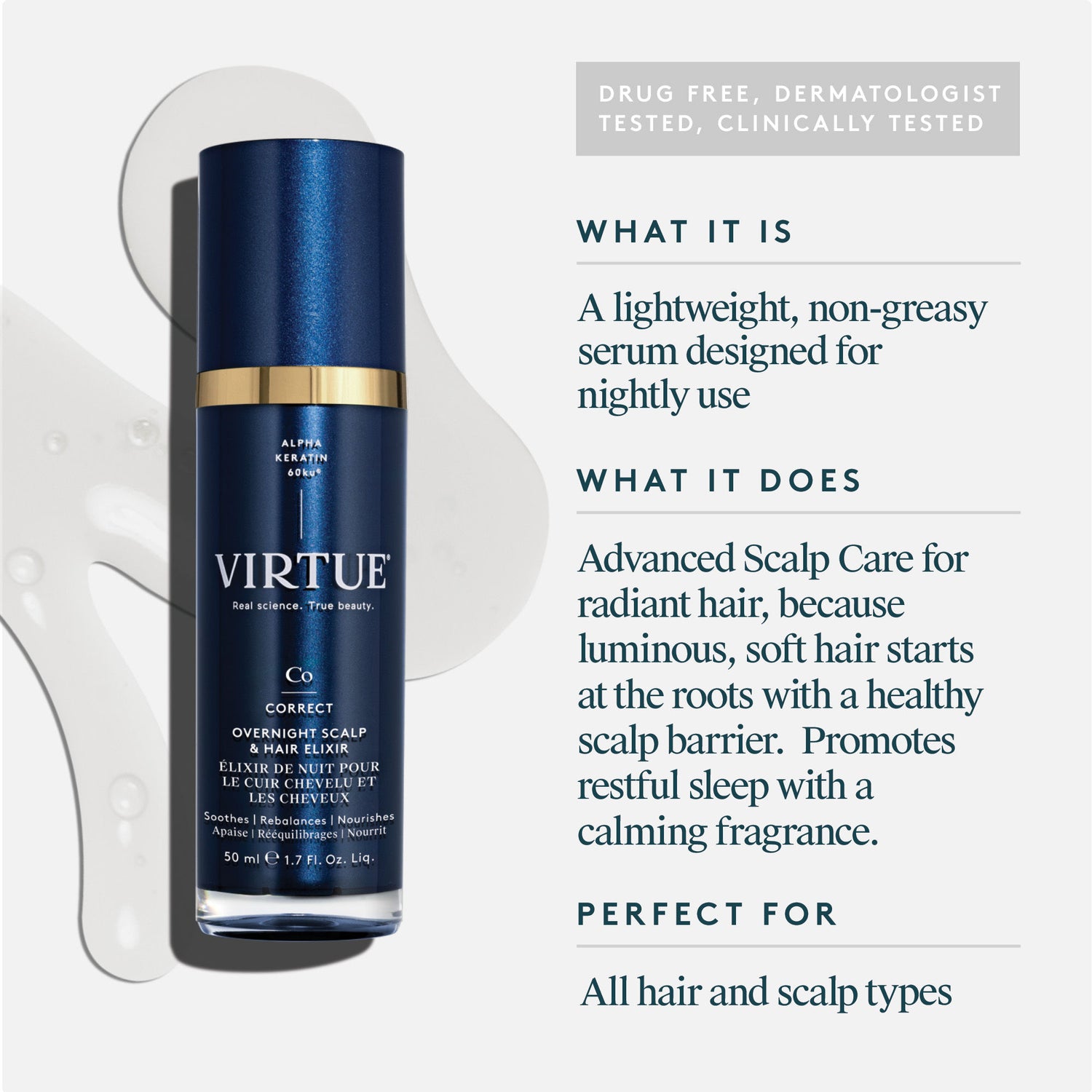 Information related to Virtue Overnight Scalp & Hair Elixir