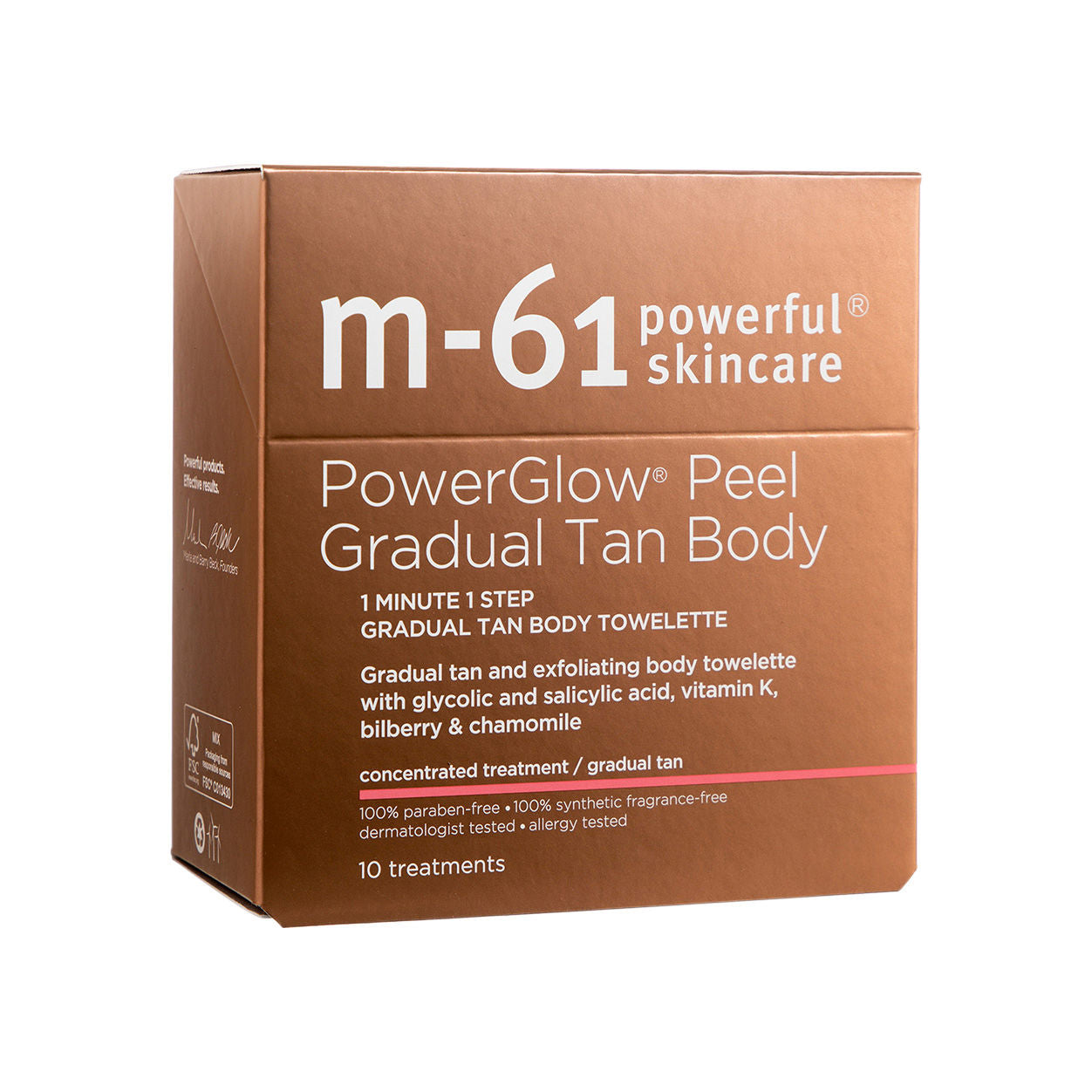 Image of the M-61 PowerGlow Peel Gradual Tan Body box