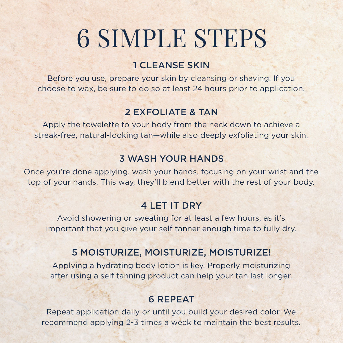 Information related to M-61 PowerGlow Peel Gradual Tan Body