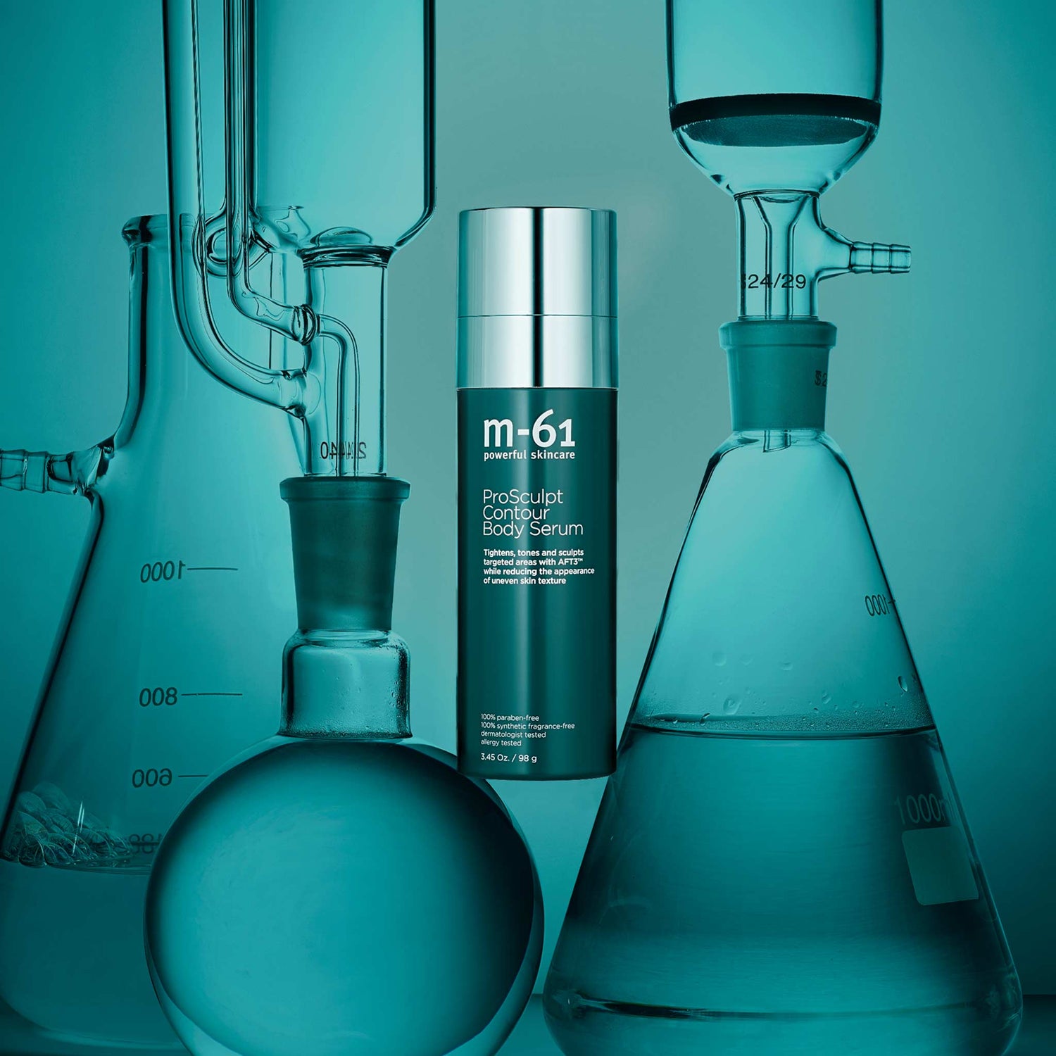 Lifestyle image of M-61 ProSculpt Contour Body Serum with AFT3™