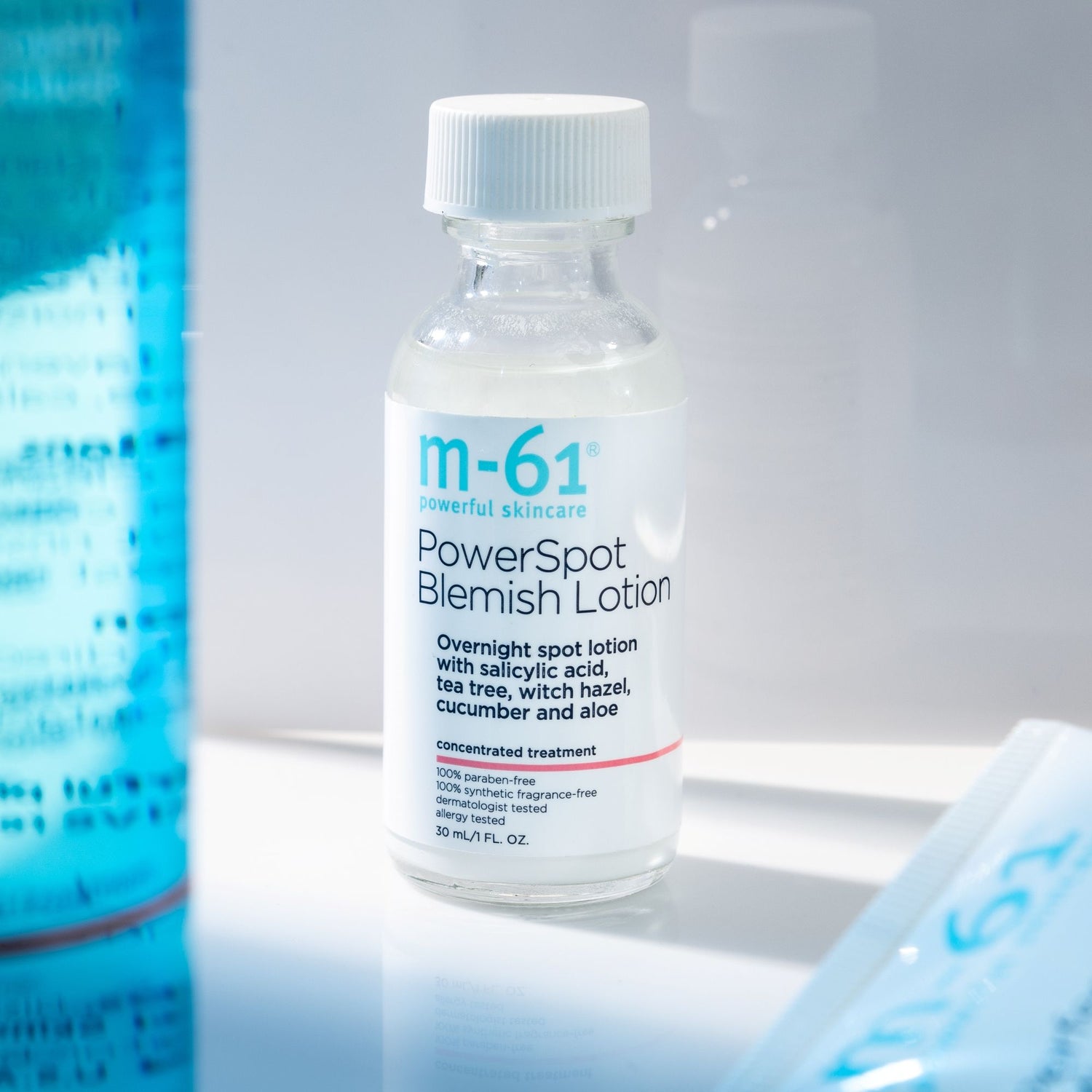 Lifestyle image of M-61 PowerSpot Blemish Lotion