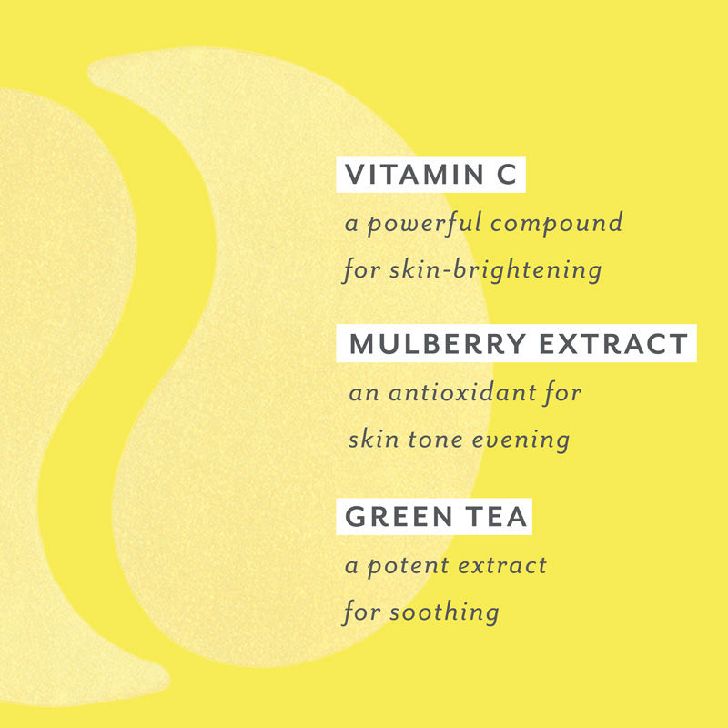 Top-view image of Patchology FlashPatch Illuminating Eye Gels