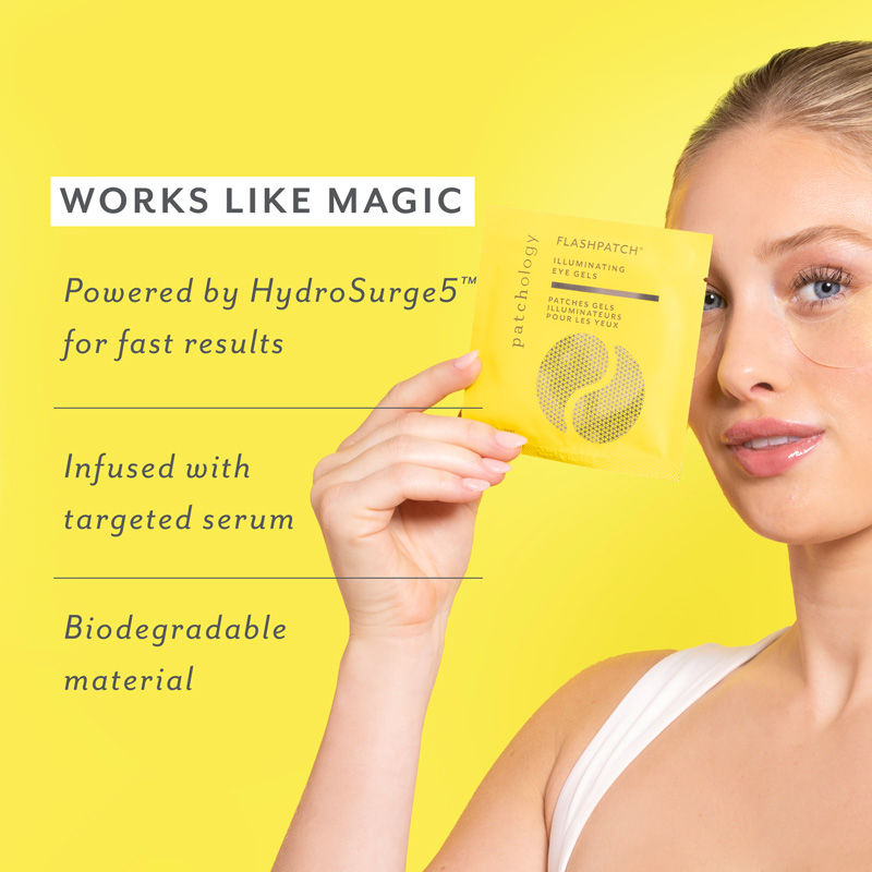 An arm swatch of Patchology FlashPatch Illuminating Eye Gels